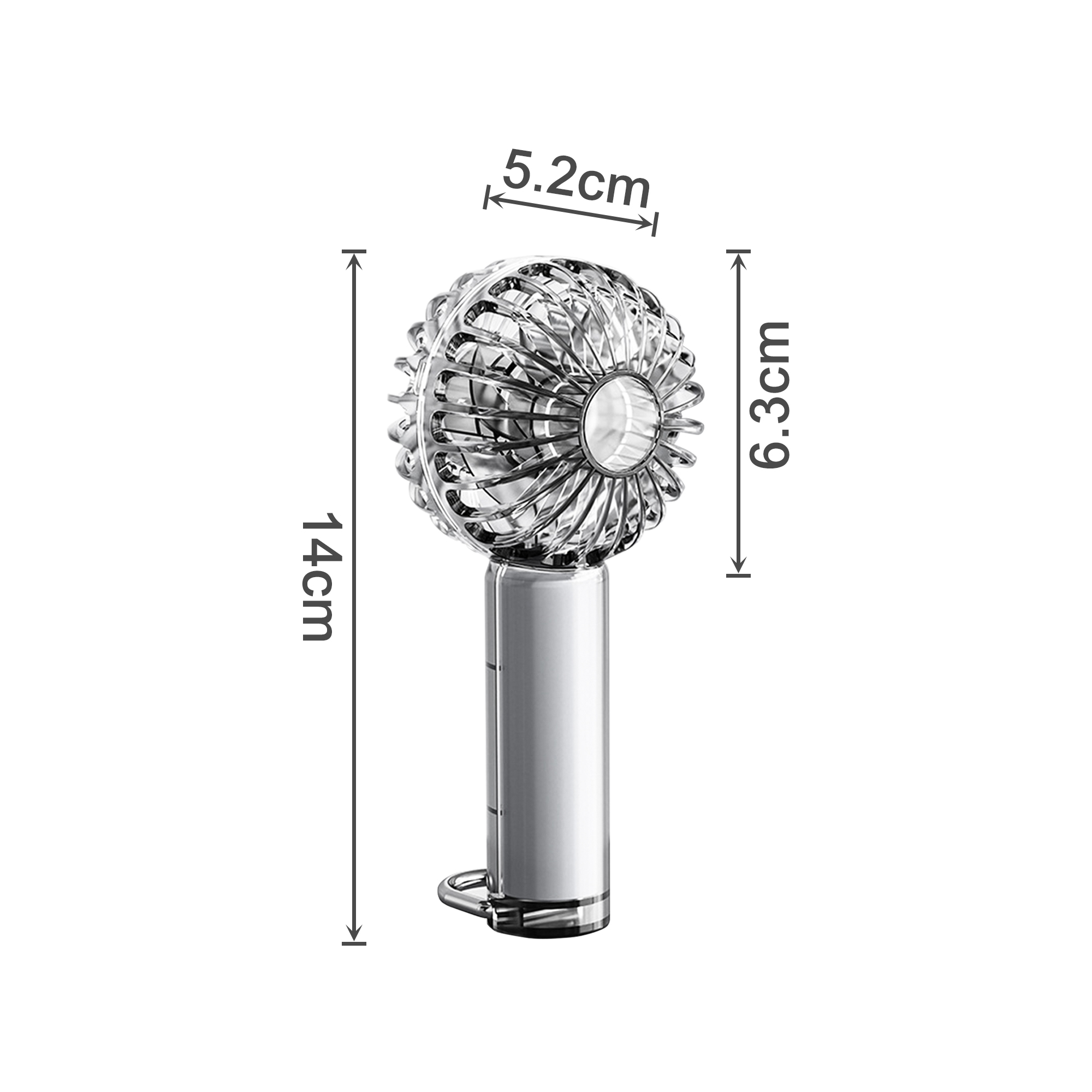 Transparent Fan with LED Light - Image 5