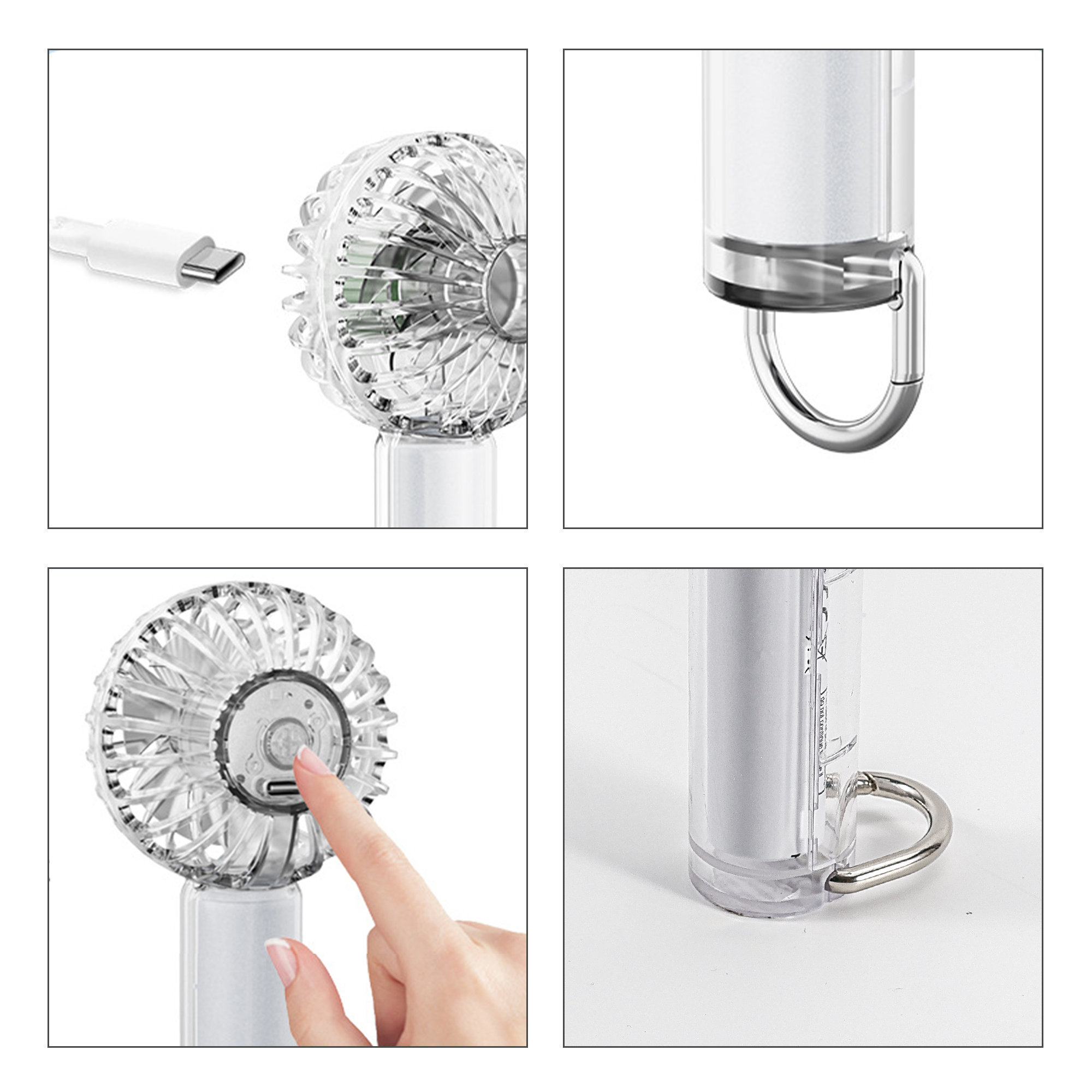 Transparent Fan with LED Light - Image 7