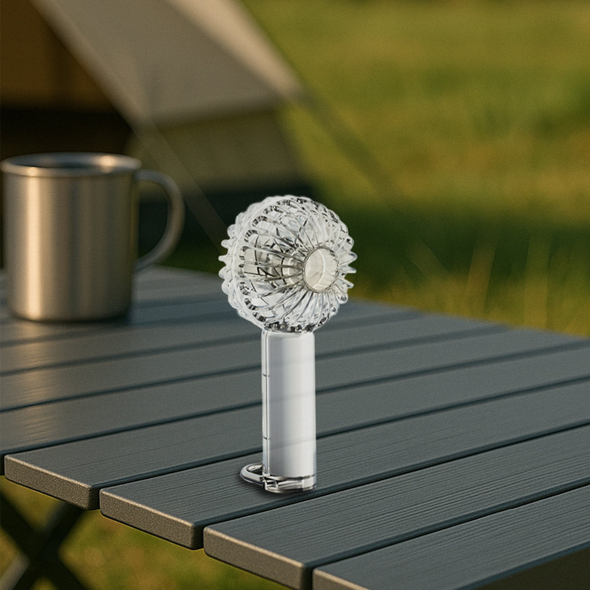 Transparent Fan with LED Light - Image 12