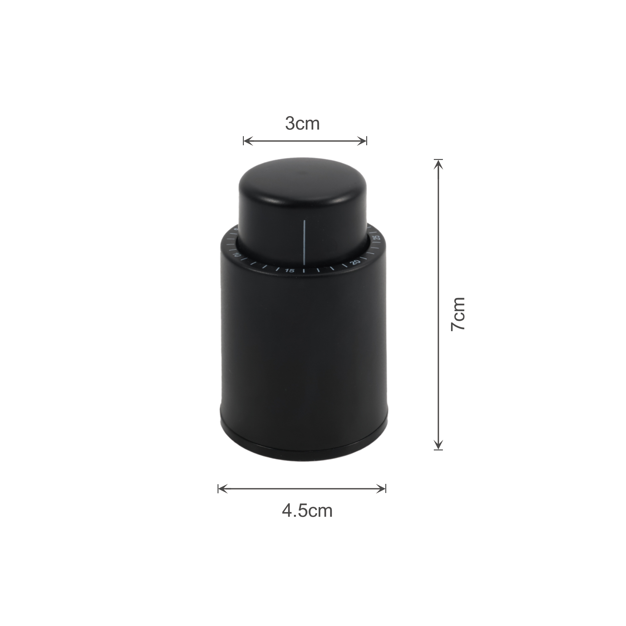 Push Button Wine Stopper with Scale - Image 3