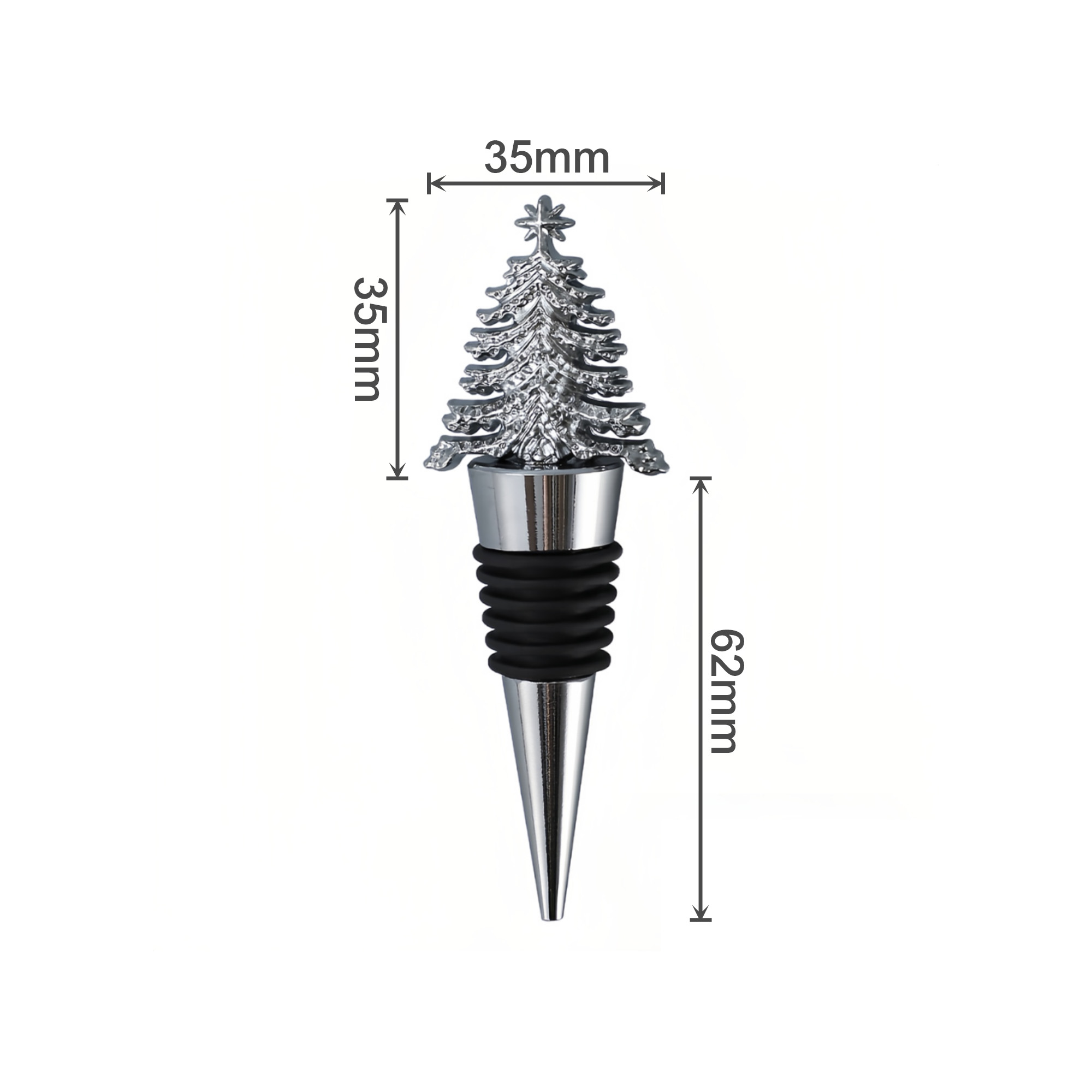 Christmas Tree Sealed Wine Stopper - Image 3