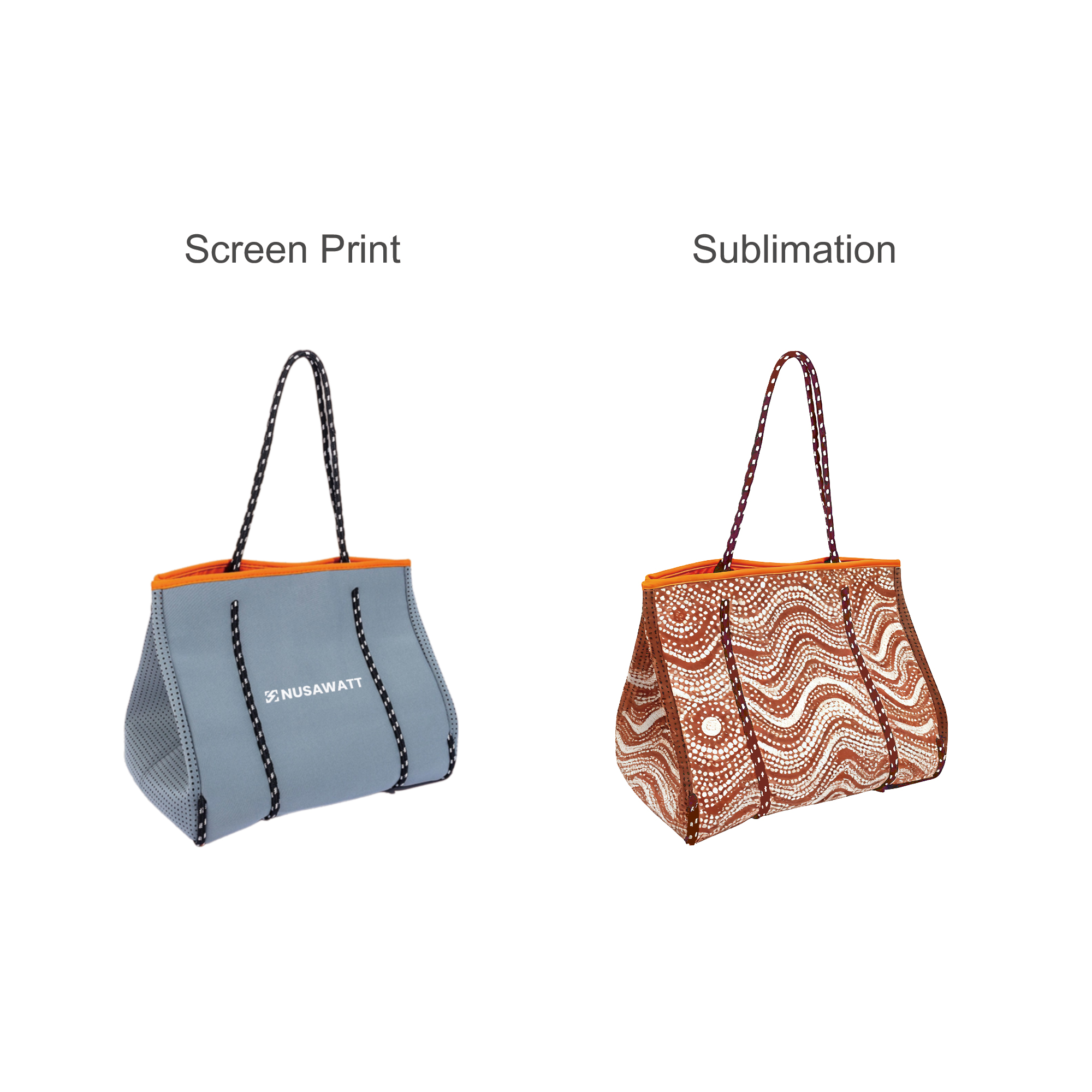 Large Neoprene Beach Tote Bag - Image 7