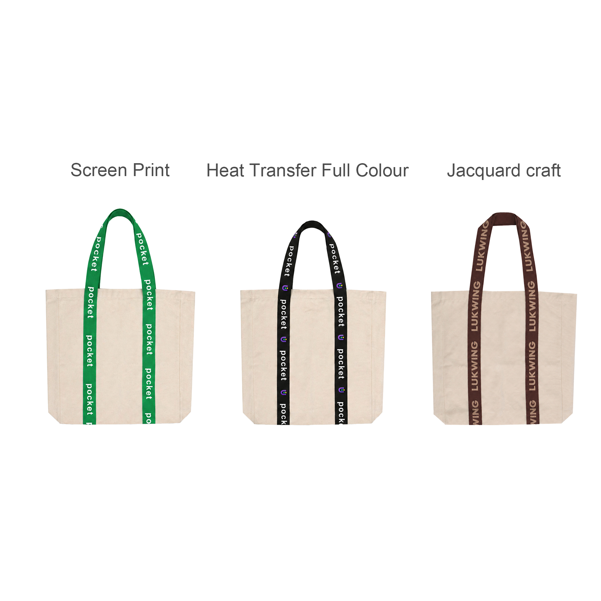 Custom Woven Handle Tote Bag - Image 8