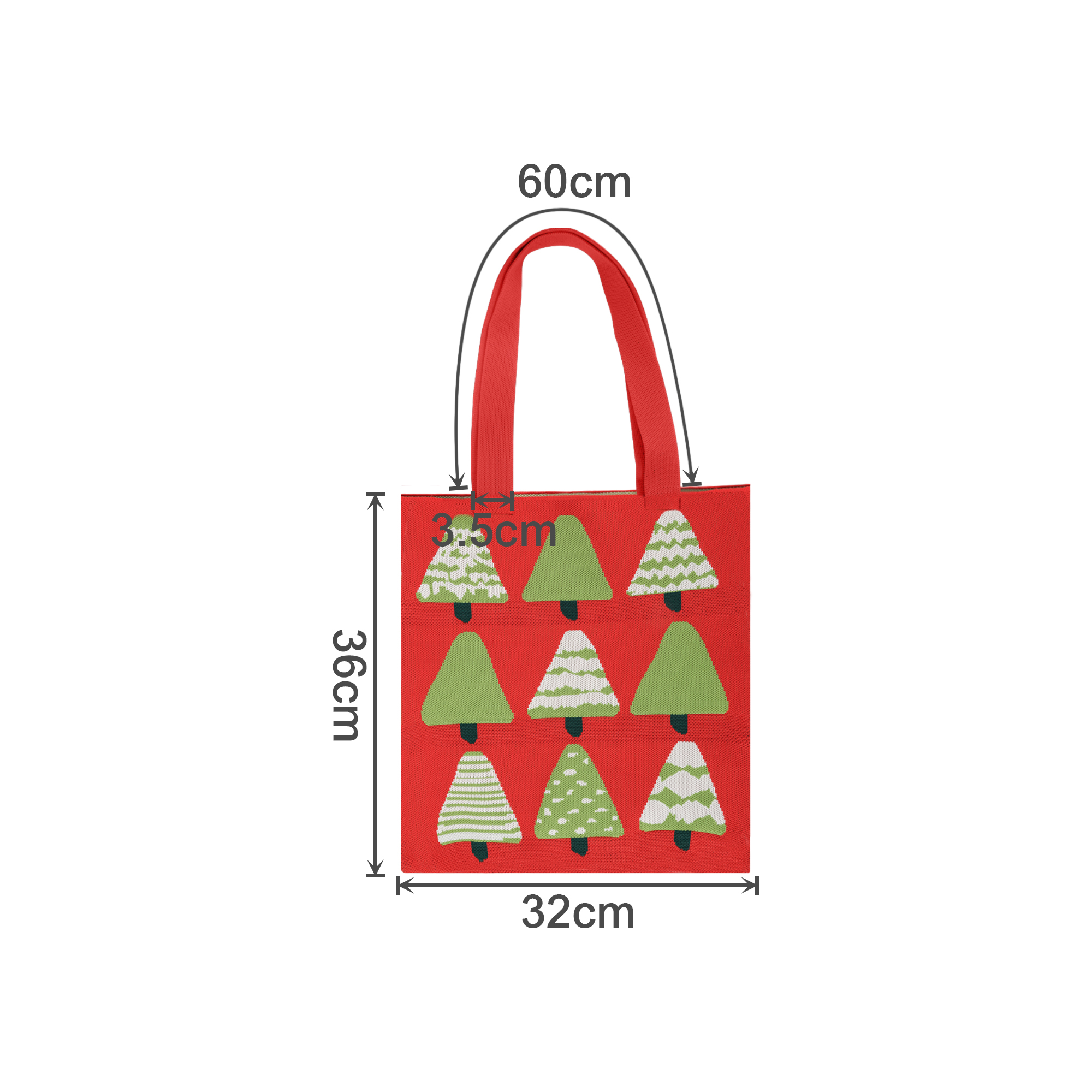 Knitted Flat Tote Bag - Image 4