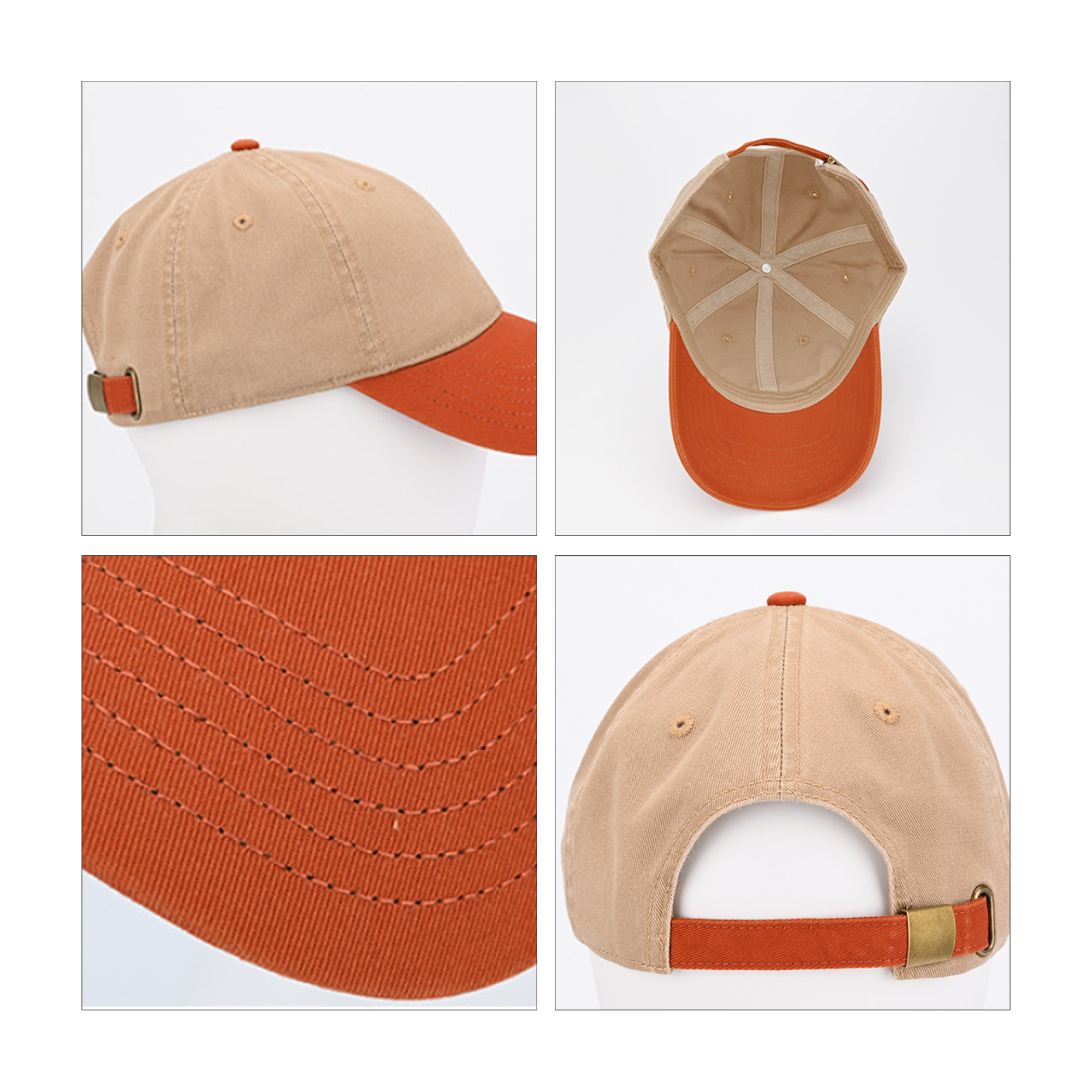 6 Panel Solid Color Fashion Cap - Image 16