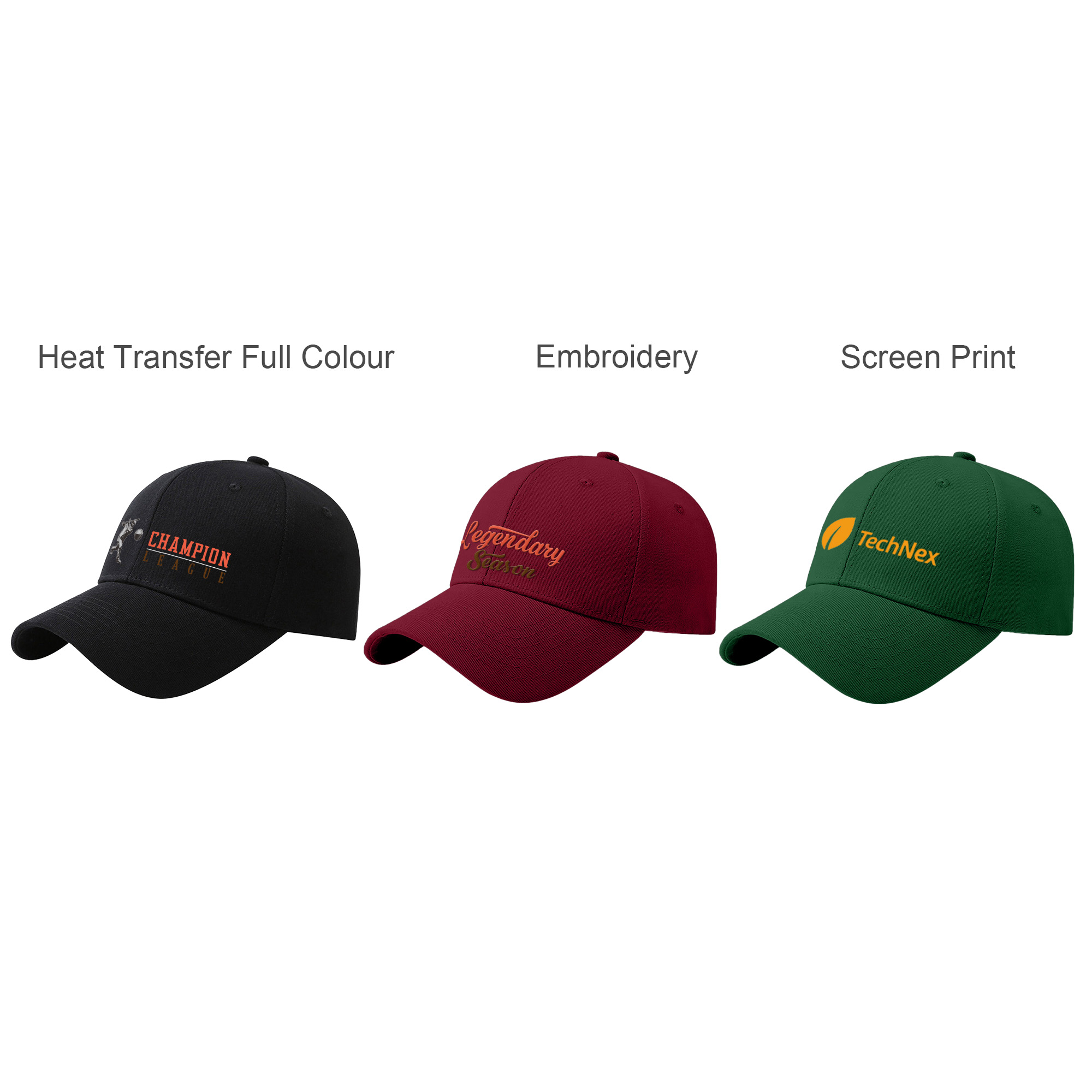 6 Panel Cotton Hard Top Pure Baseball Cap - Image 15