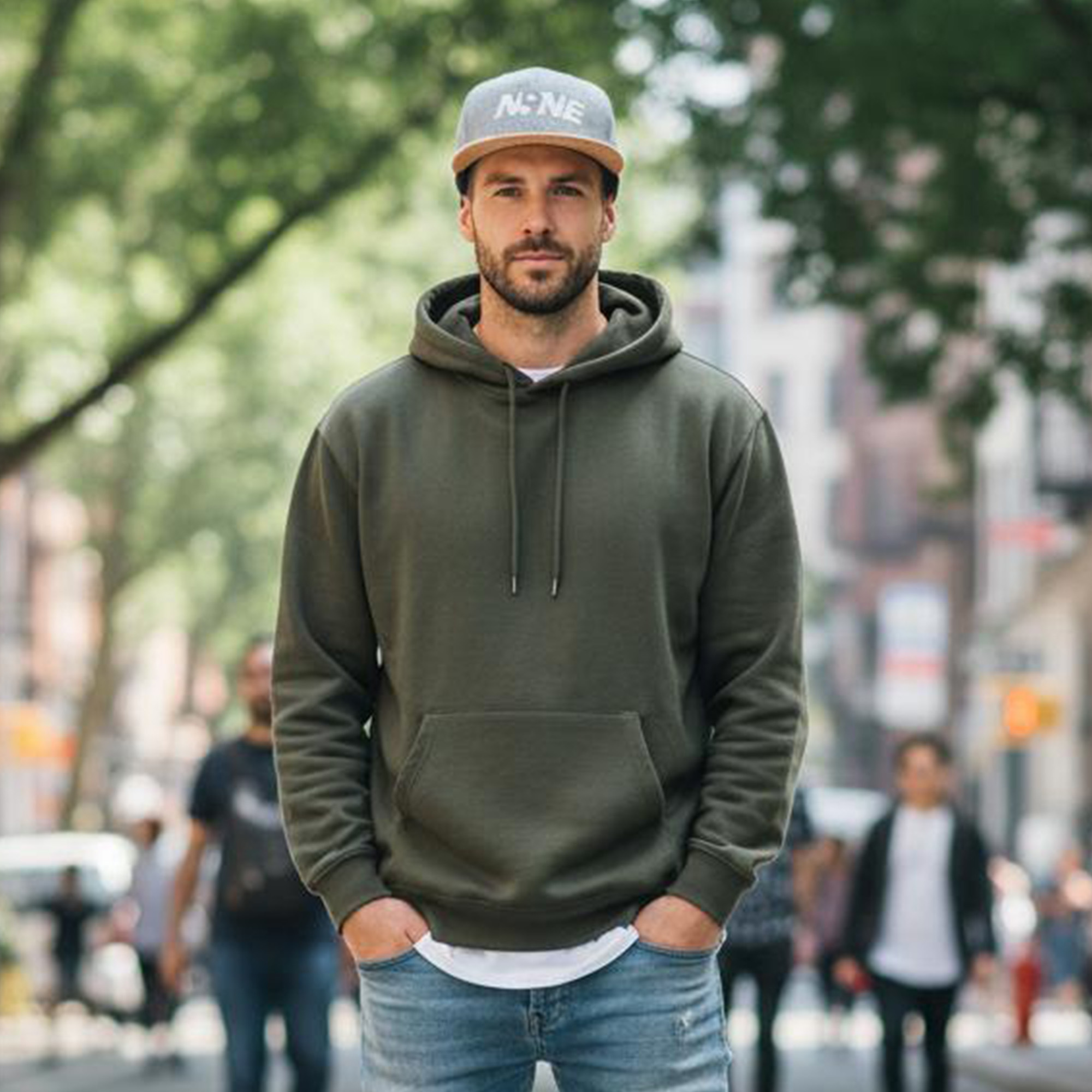 6 Panel Flat Cork Snapback Cap - Image 8