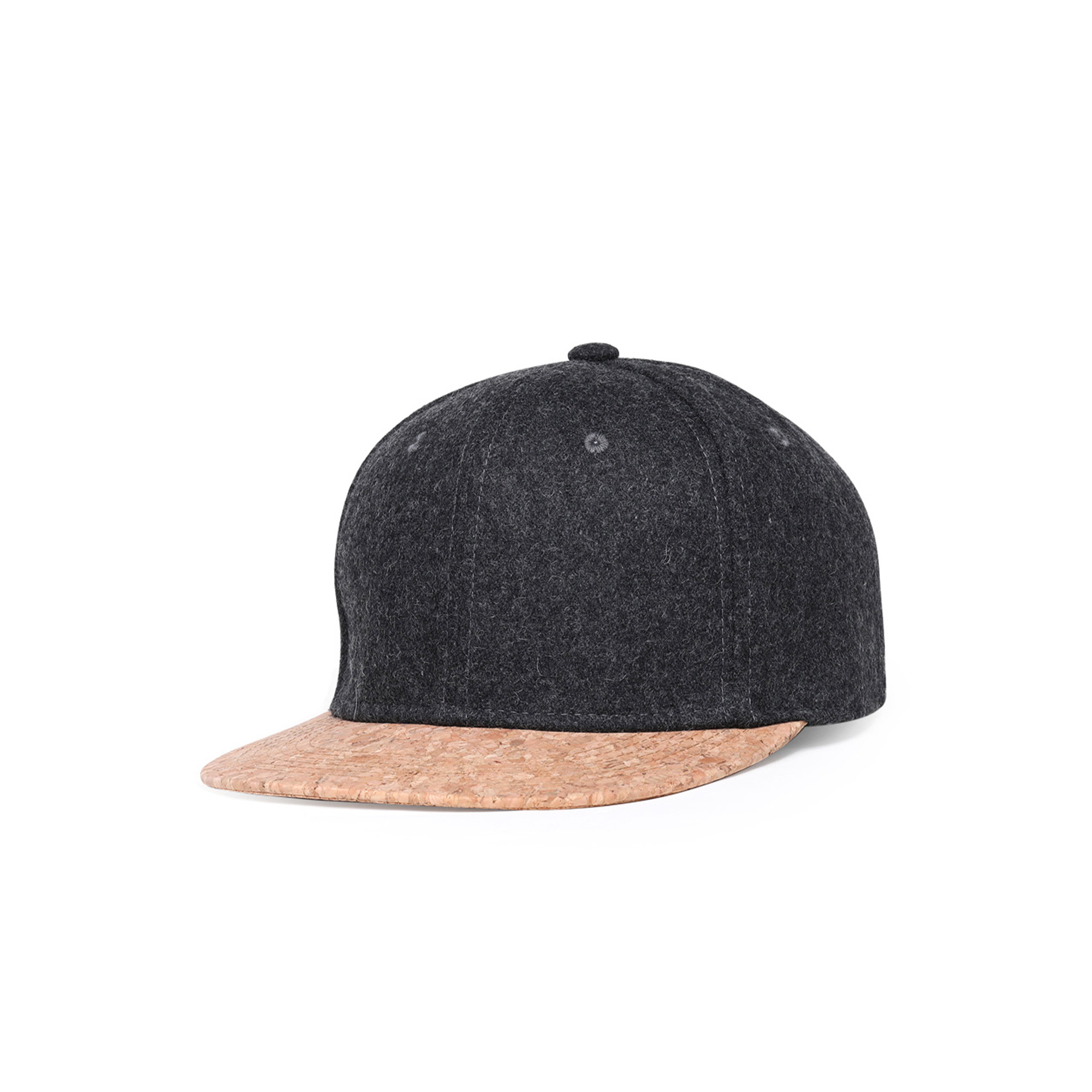 6 Panel Flat Cork Snapback Cap - Image 3