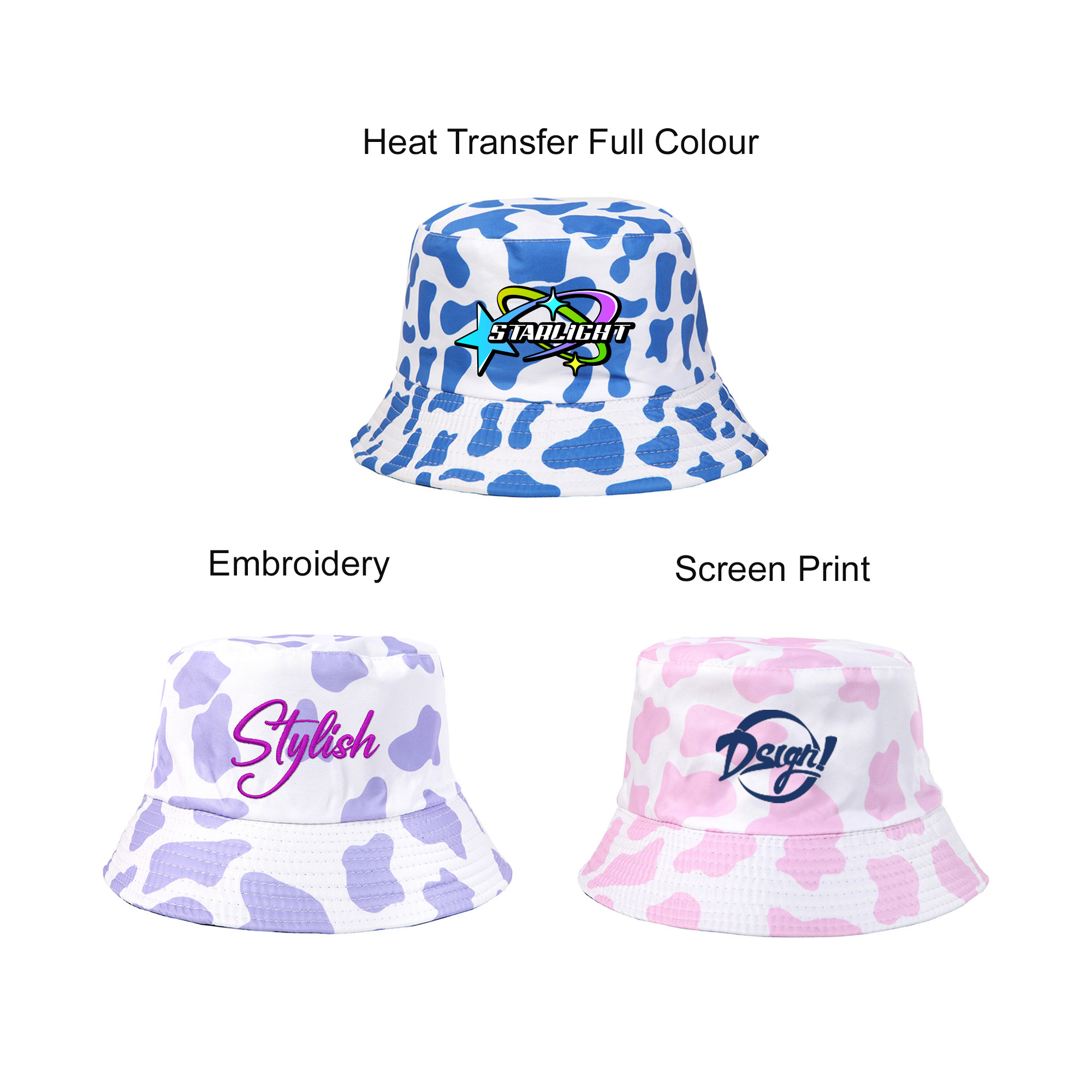 Cow Print Bucket Hat - Image 9