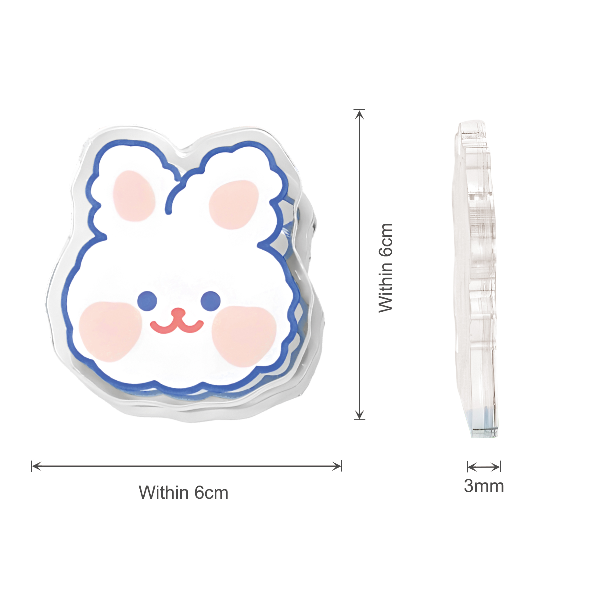Custom Shape Acrylic UV Print Clip - Image 2