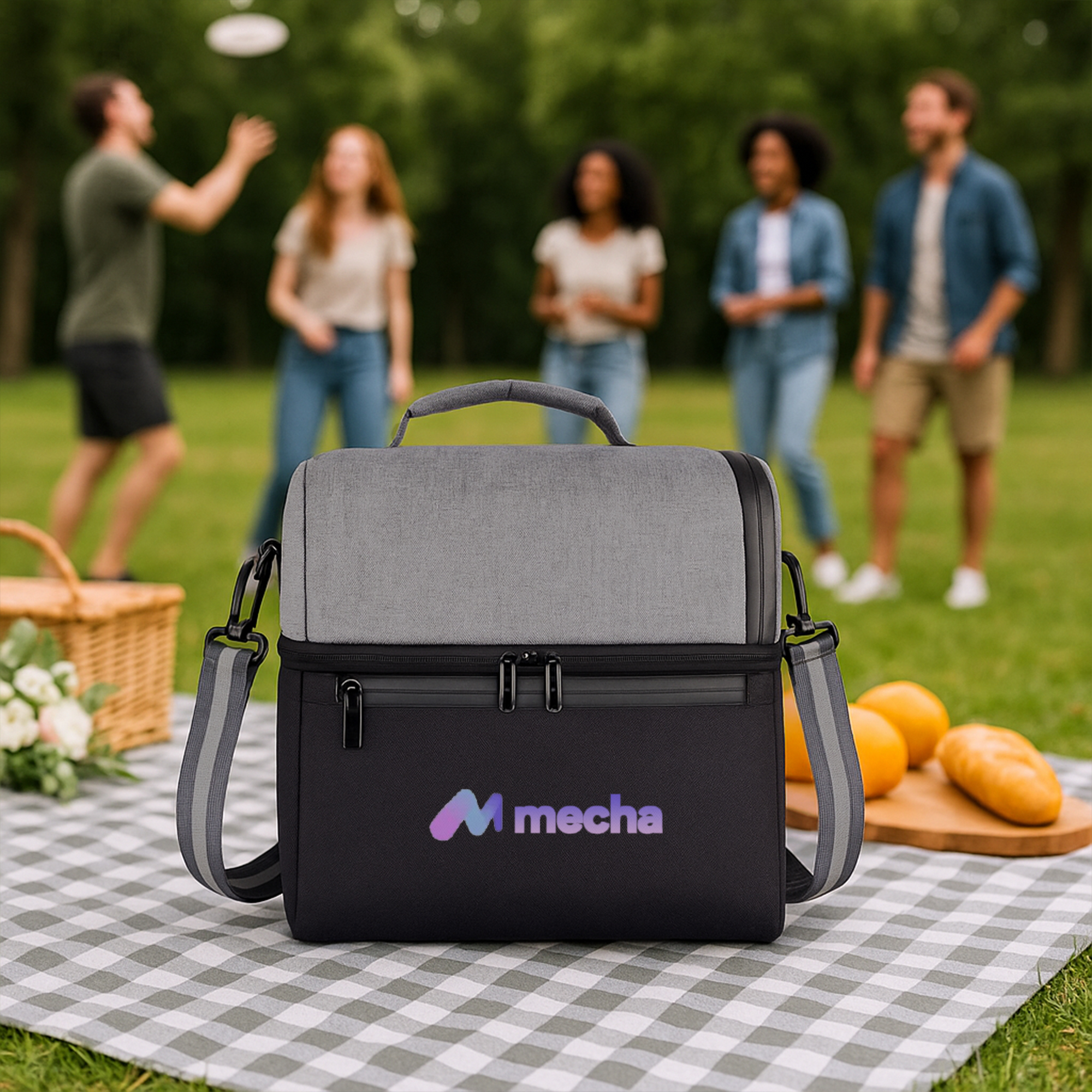 Two Compartment Lunch Bag - Image 10