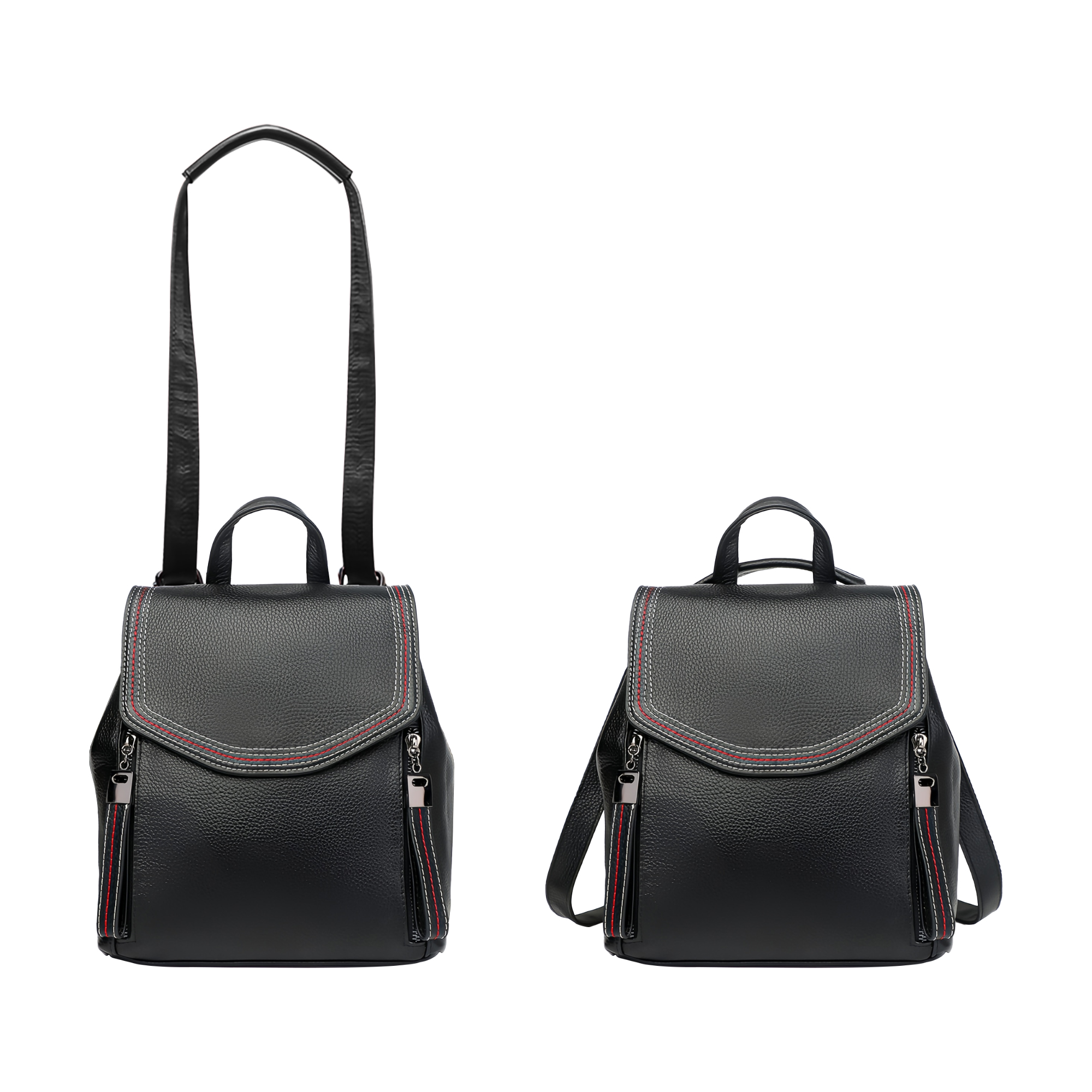Convertible Leather Backpack - Image 5