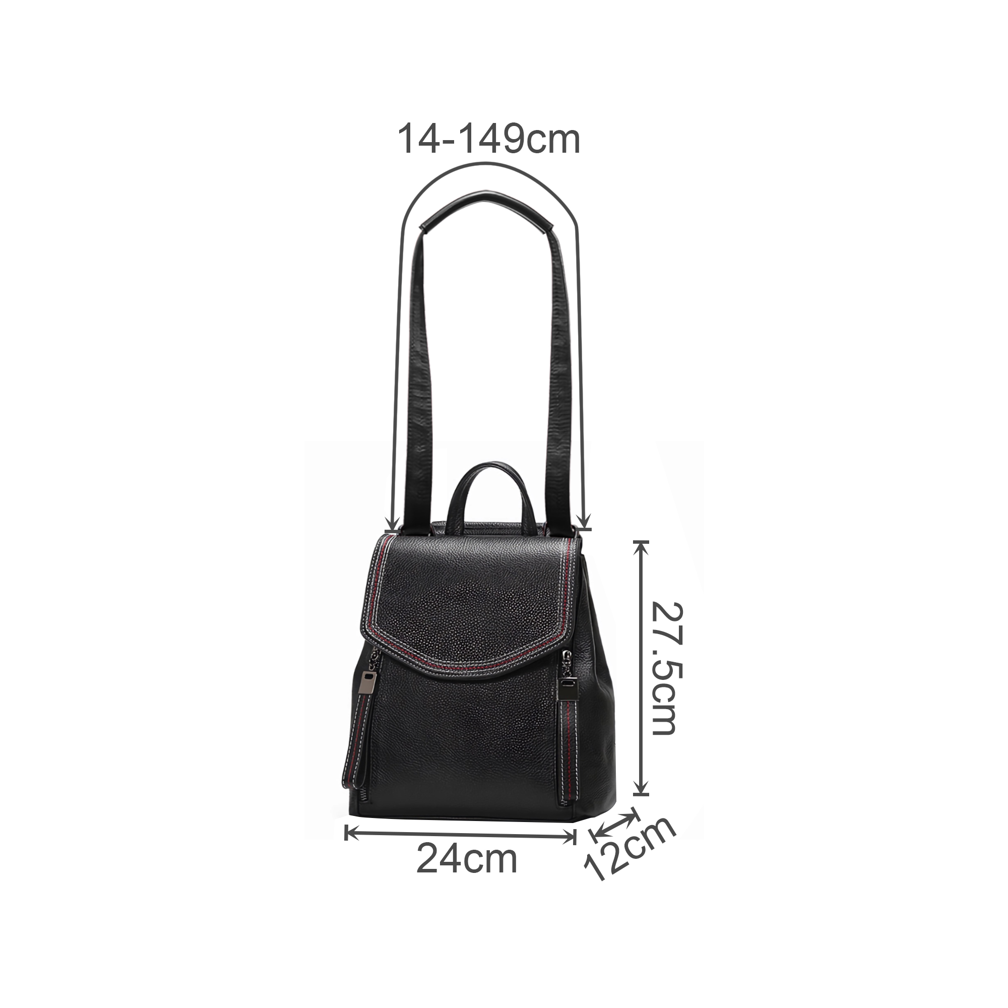 Convertible Leather Backpack - Image 3