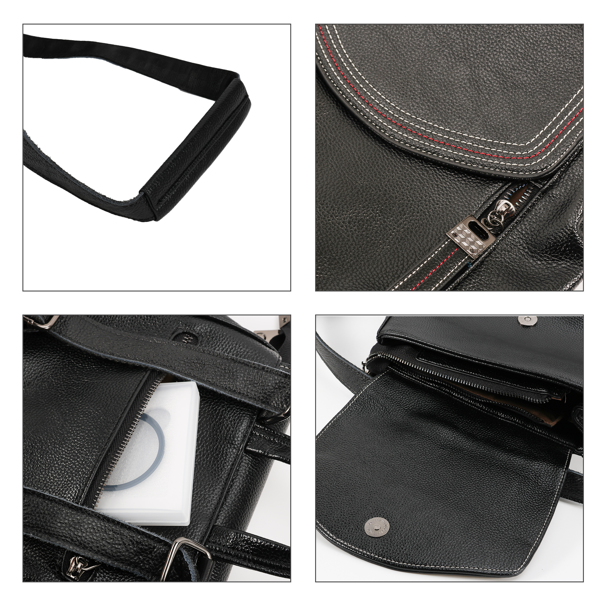 Convertible Leather Backpack - Image 7
