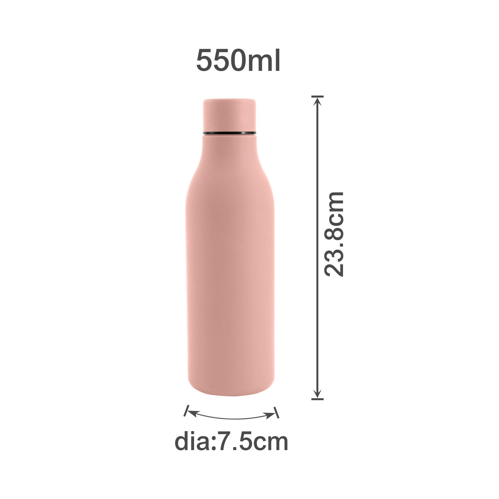 550ML Thermal Rubber Coated Drink Bottle - Image 12