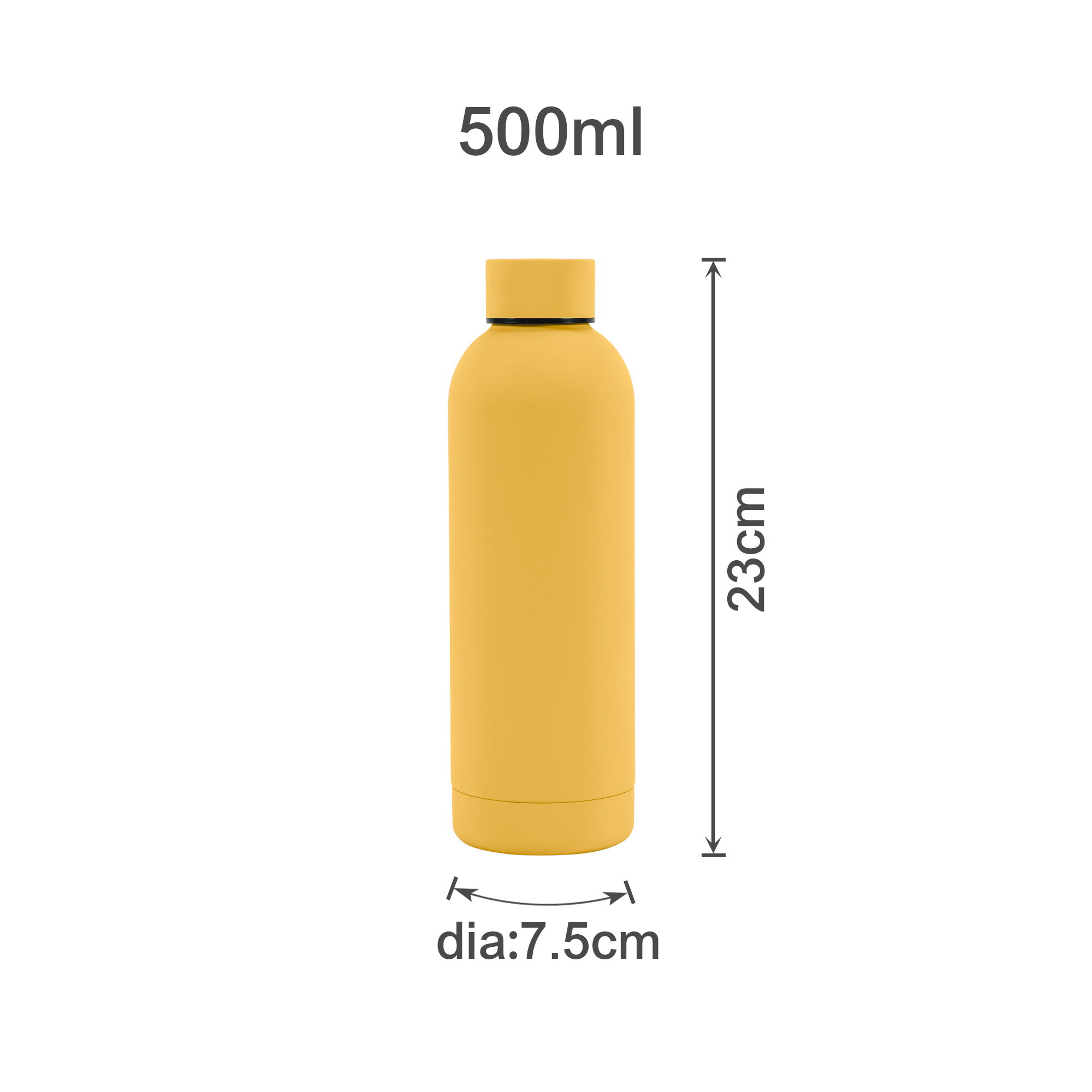 500ML Rubber Coated Double Wall Drink Bottle - Image 16