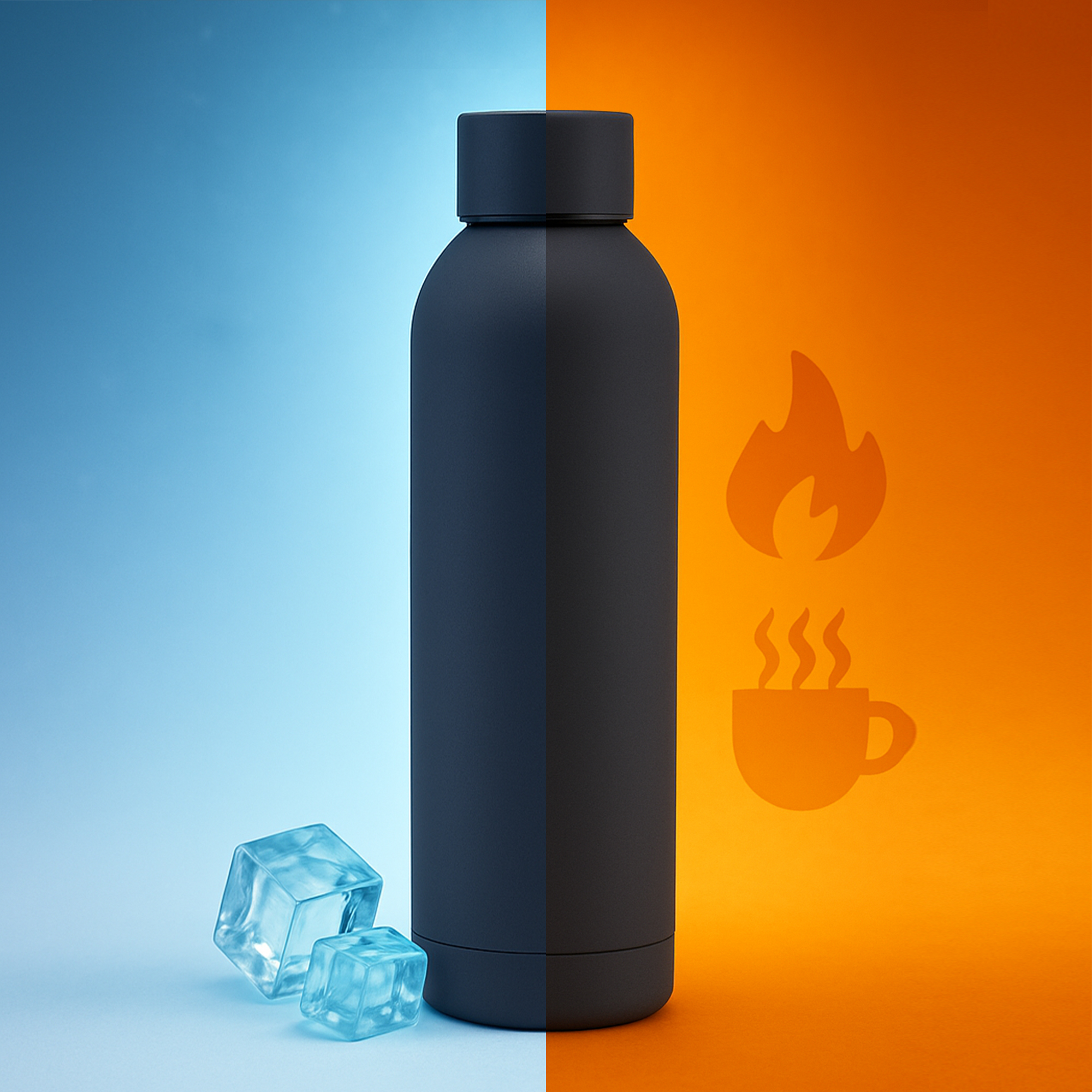 500ML Rubber Coated Double Wall Drink Bottle - Image 19