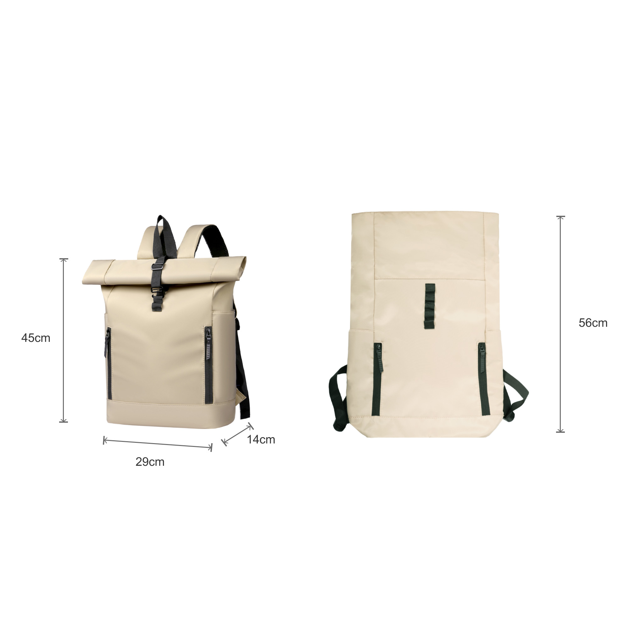 Roll Top Laptop Backpack - Image 9