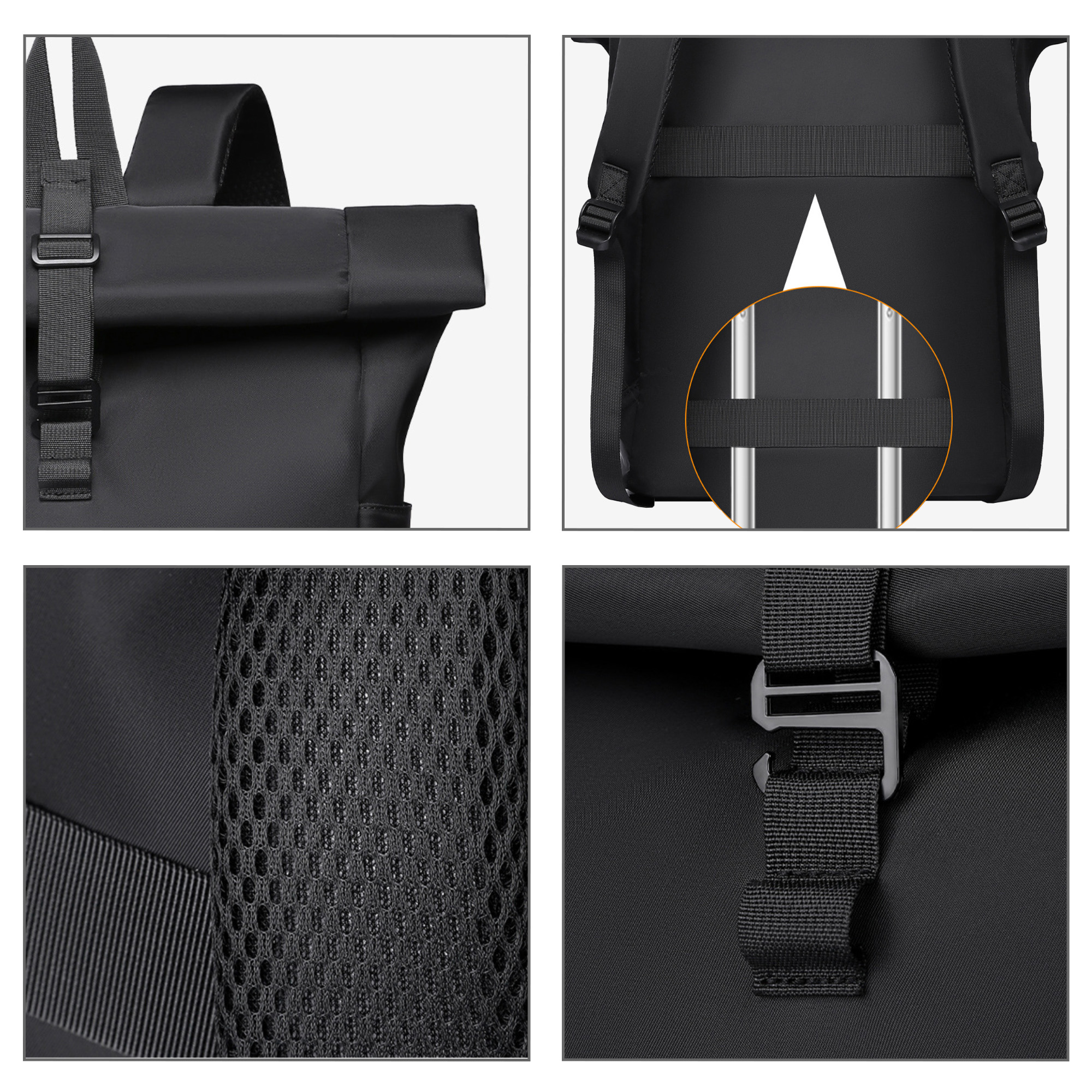 Roll Top Laptop Backpack - Image 12