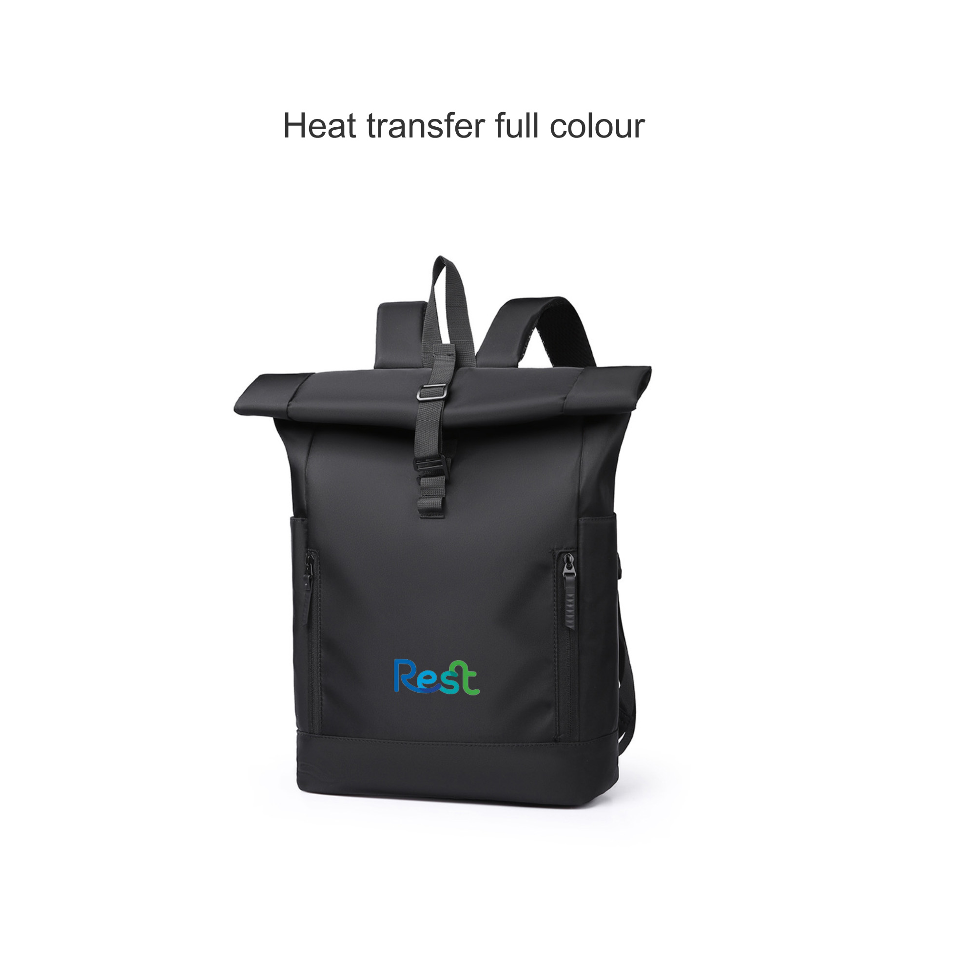Roll Top Laptop Backpack - Image 8