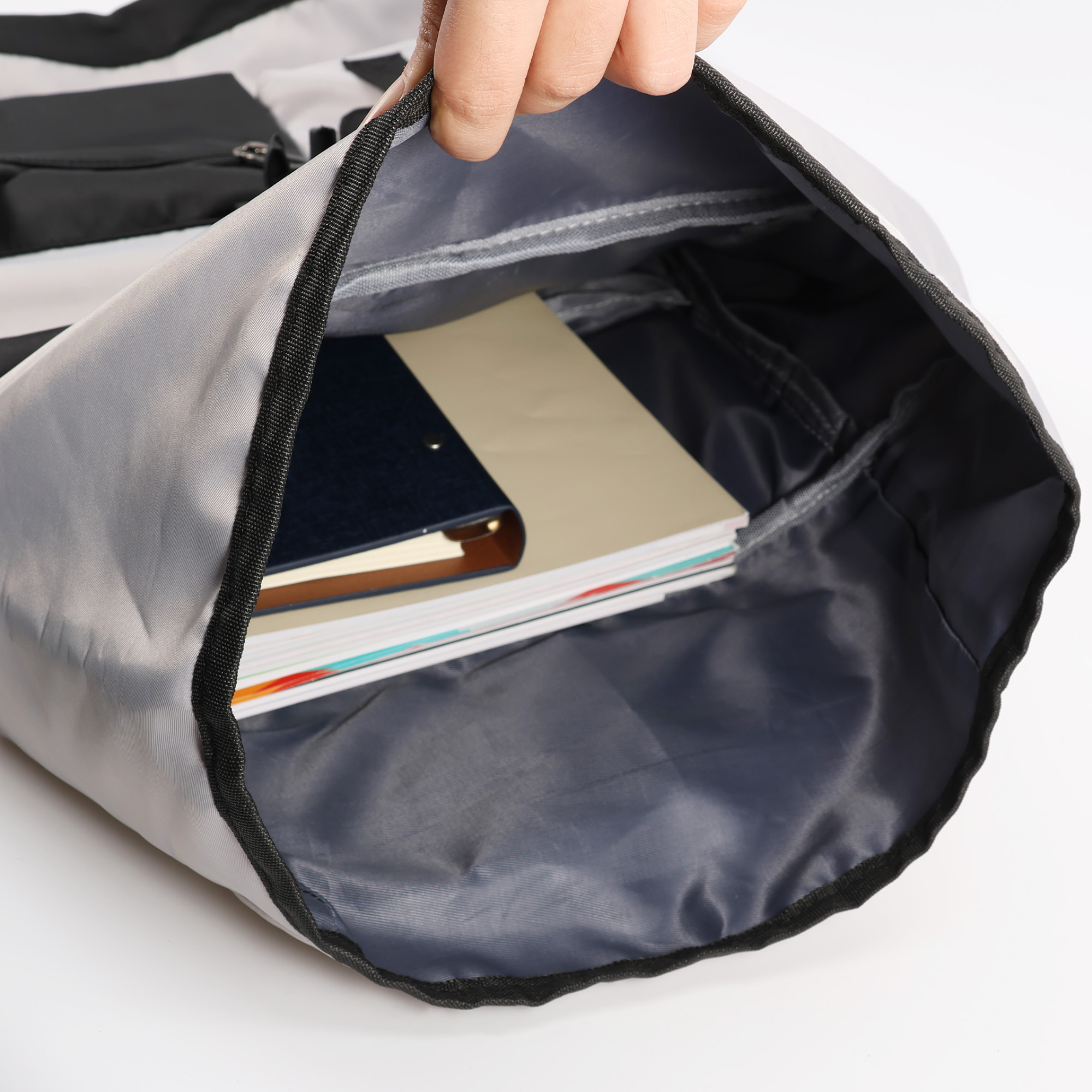 Multi-pocket Roll Top Backpack - Image 8