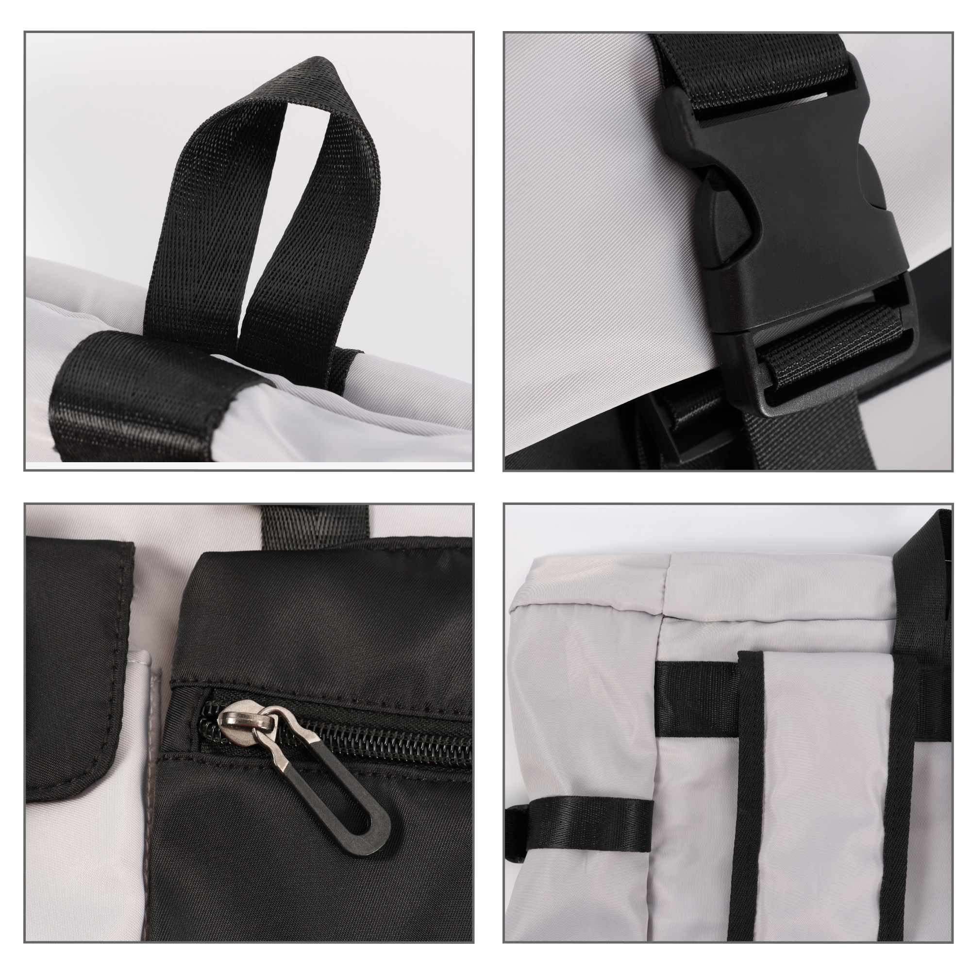 Multi-pocket Roll Top Backpack - Image 9