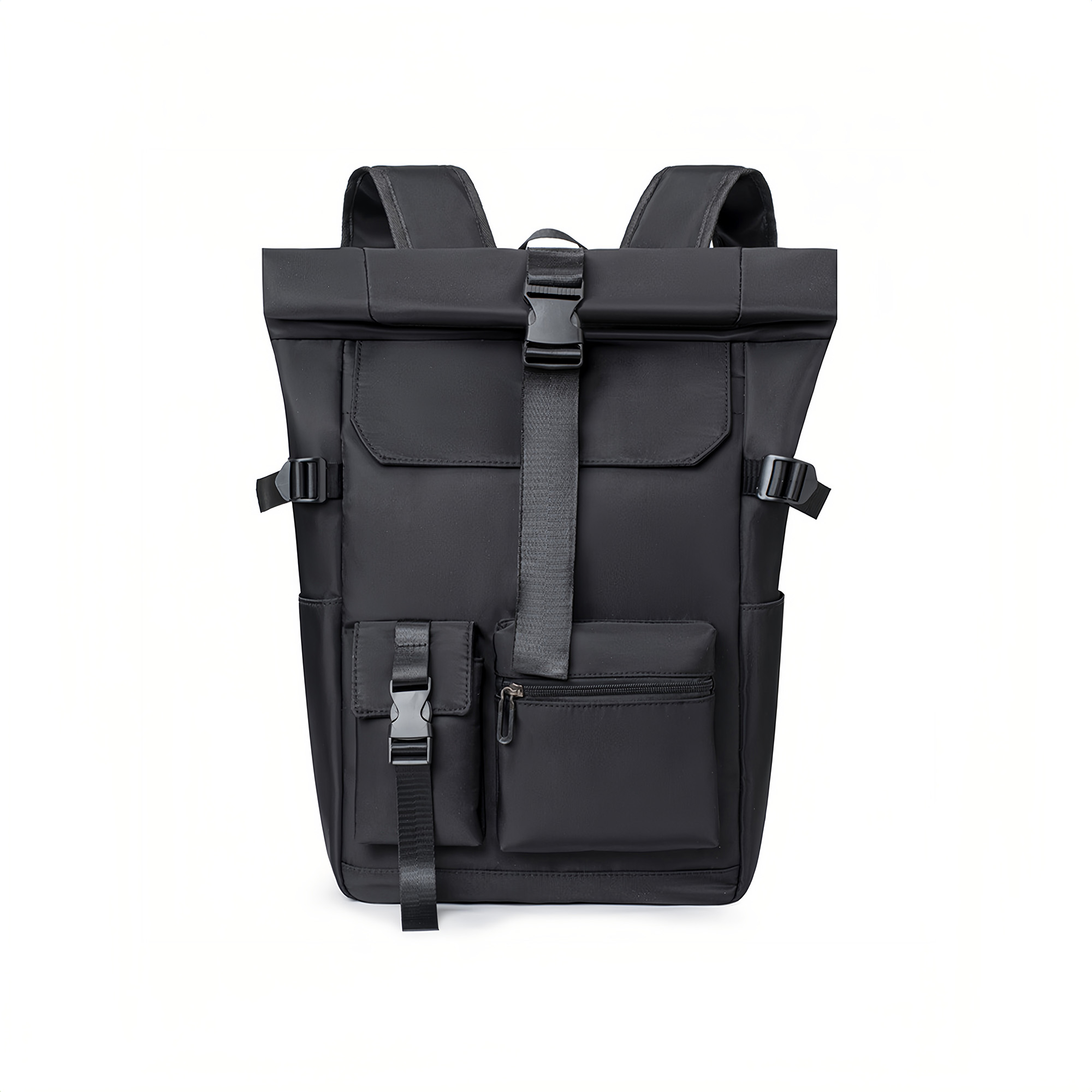 Multi-pocket Roll Top Backpack - Image 2