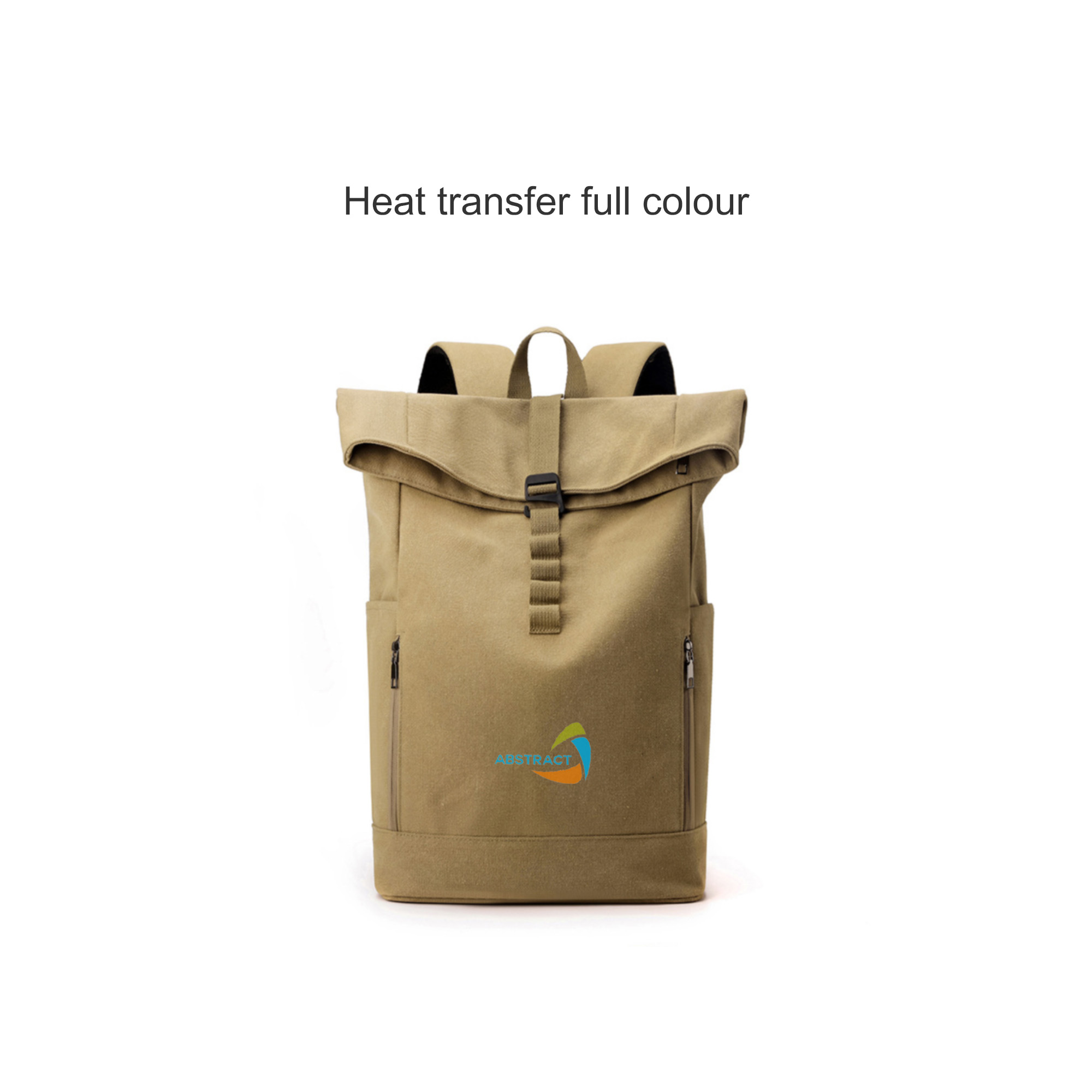 Canvas Roll Top Vintage Backpack - Image 7