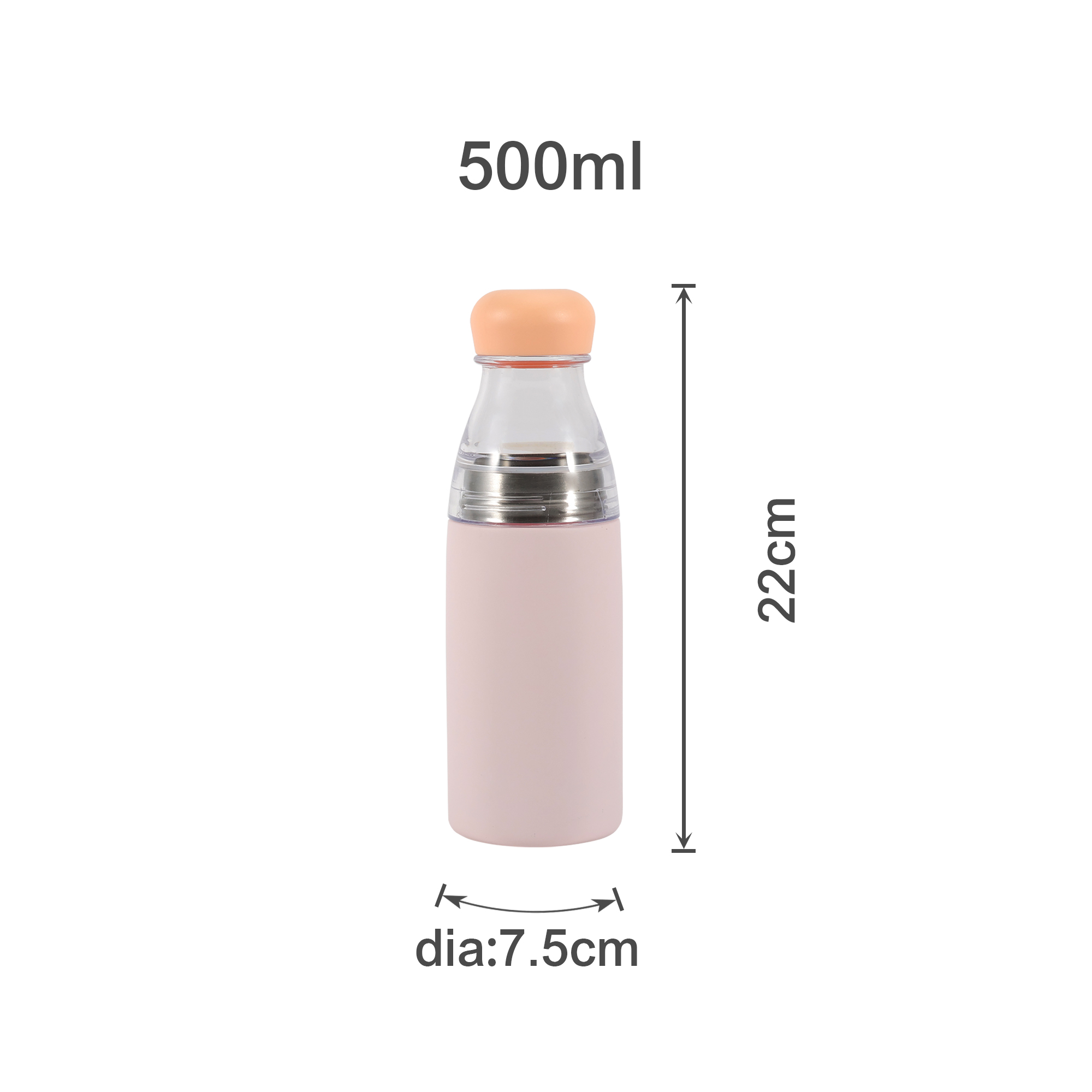 500ML 2 in 1 Stainless Steel Vacuum Bottle - Image 7