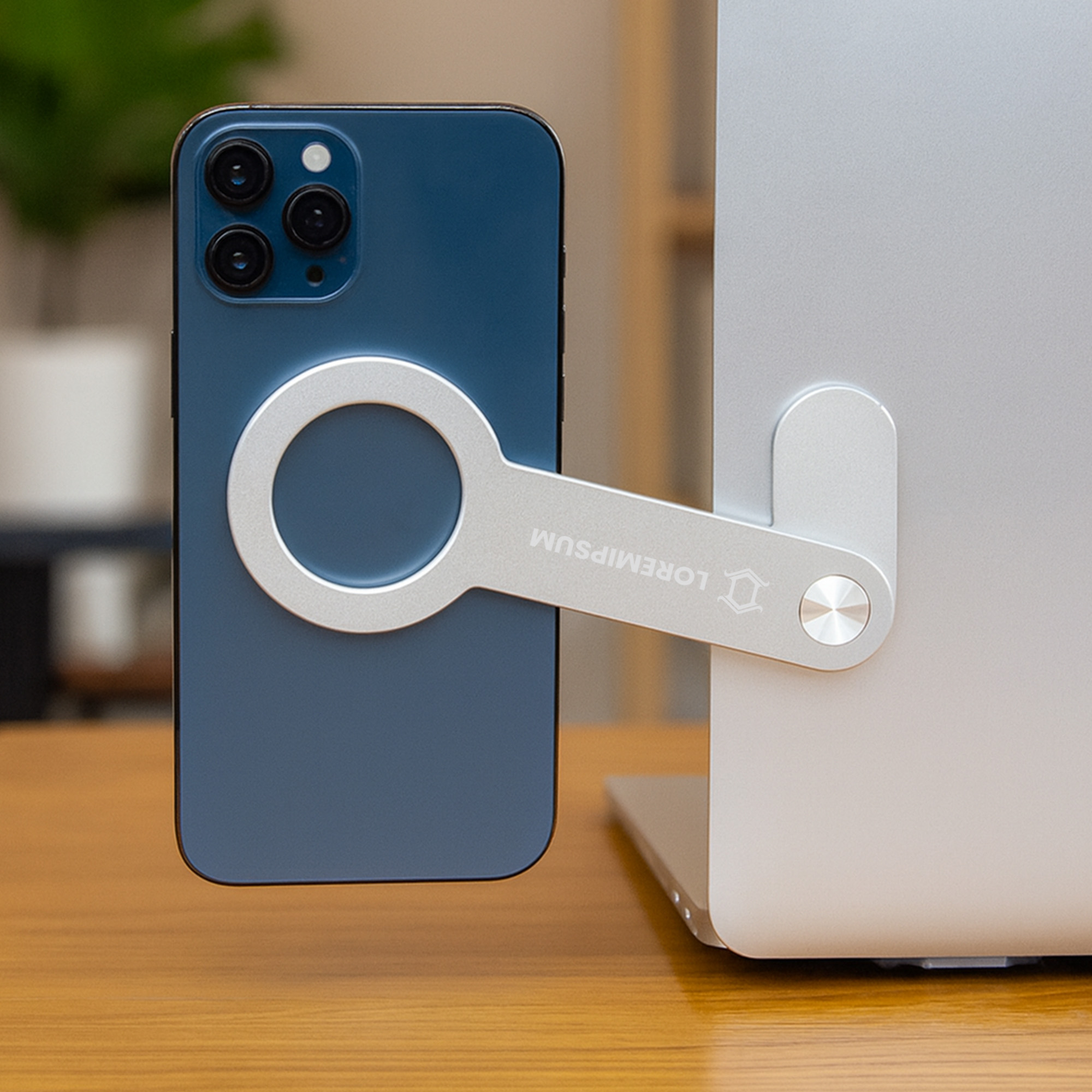Alu Magnetic Phone Holder for Laptop - Image 8
