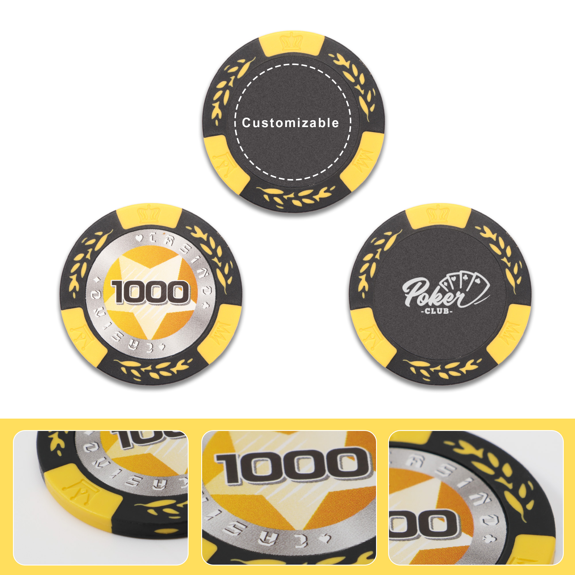Wheat stalk Clay Poker Chips - Image 16