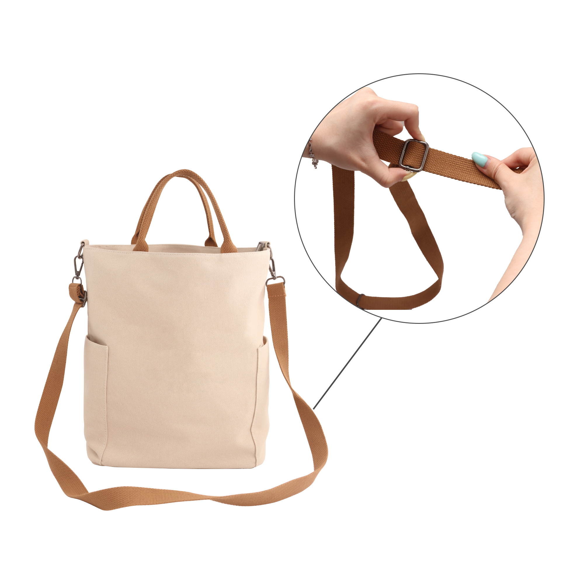 Vintage Style Canvas Bag - Image 8
