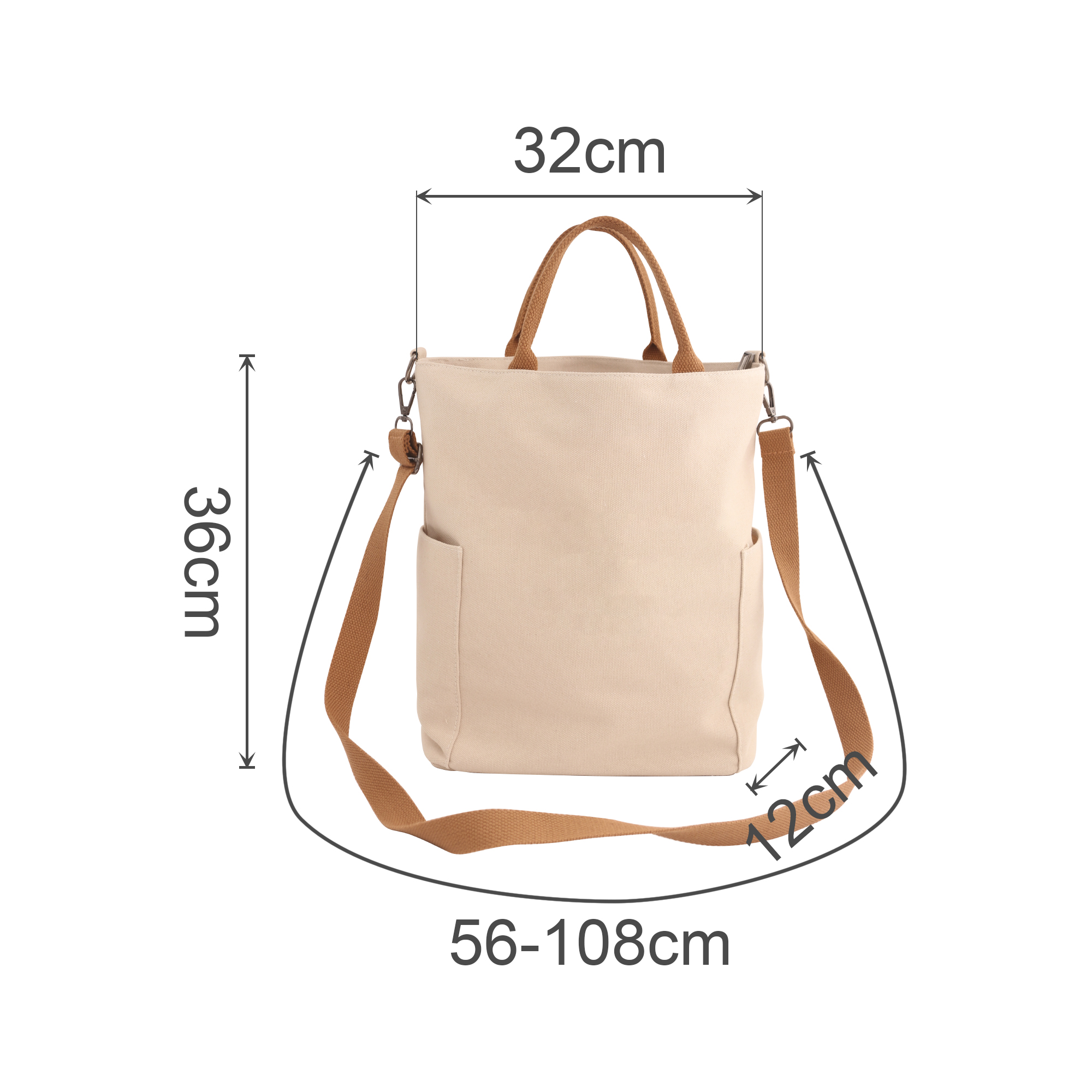Vintage Style Canvas Bag - Image 6