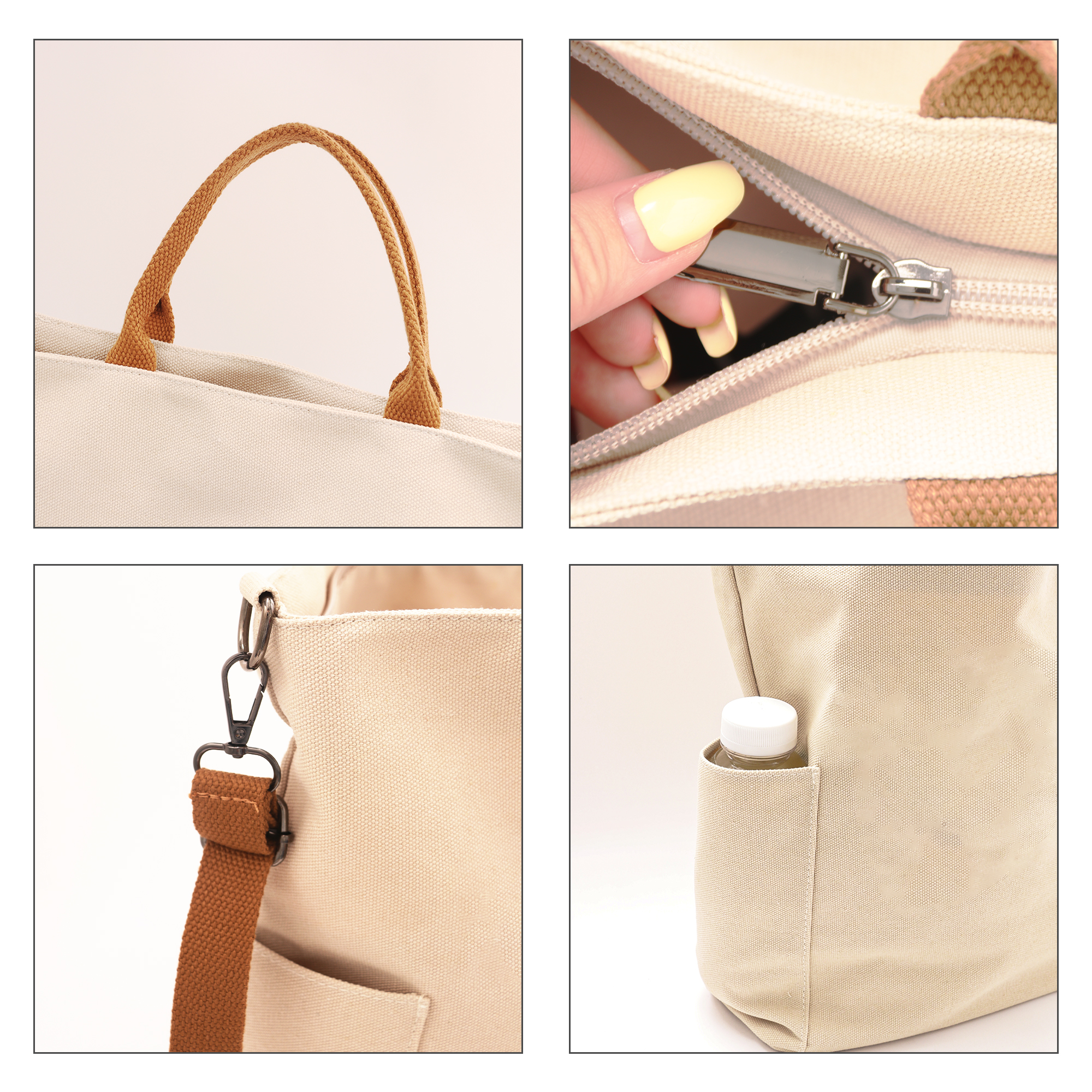 Vintage Style Canvas Bag - Image 10