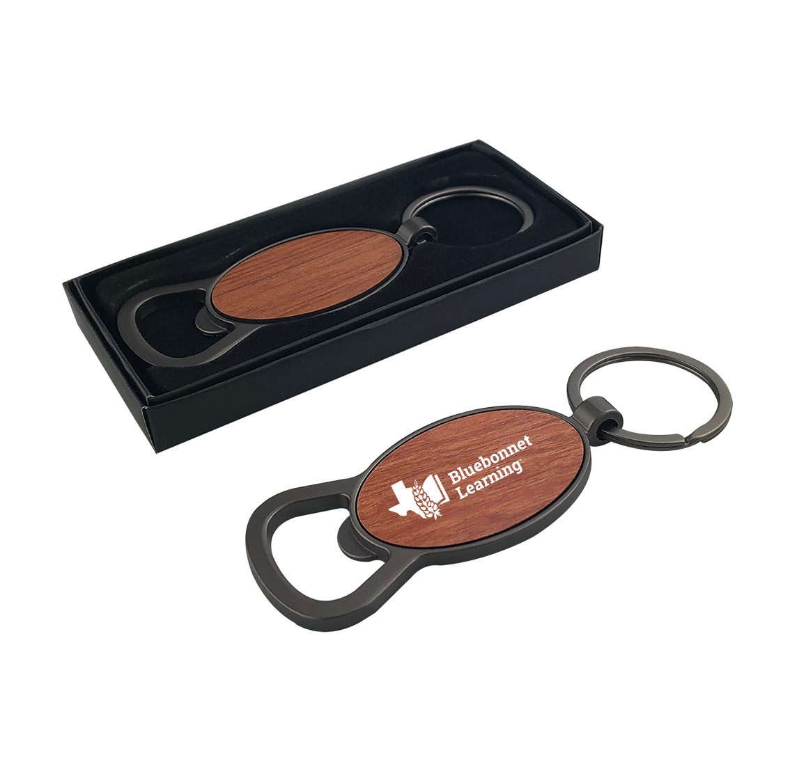 Autumn Wood Bottle Opener – Round - Image 2