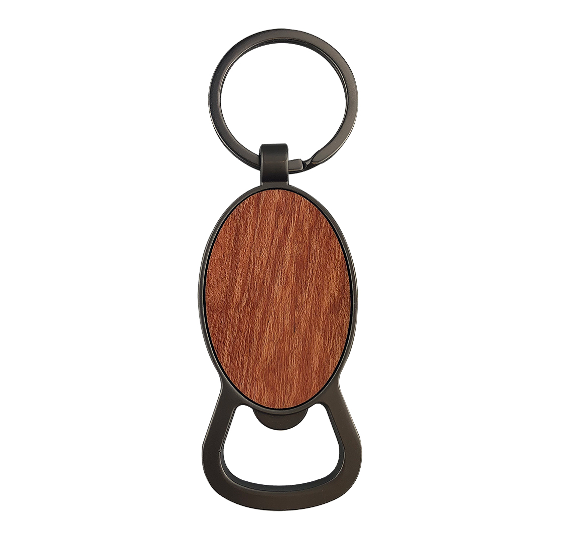 Autumn Wood Bottle Opener – Round - Image 3
