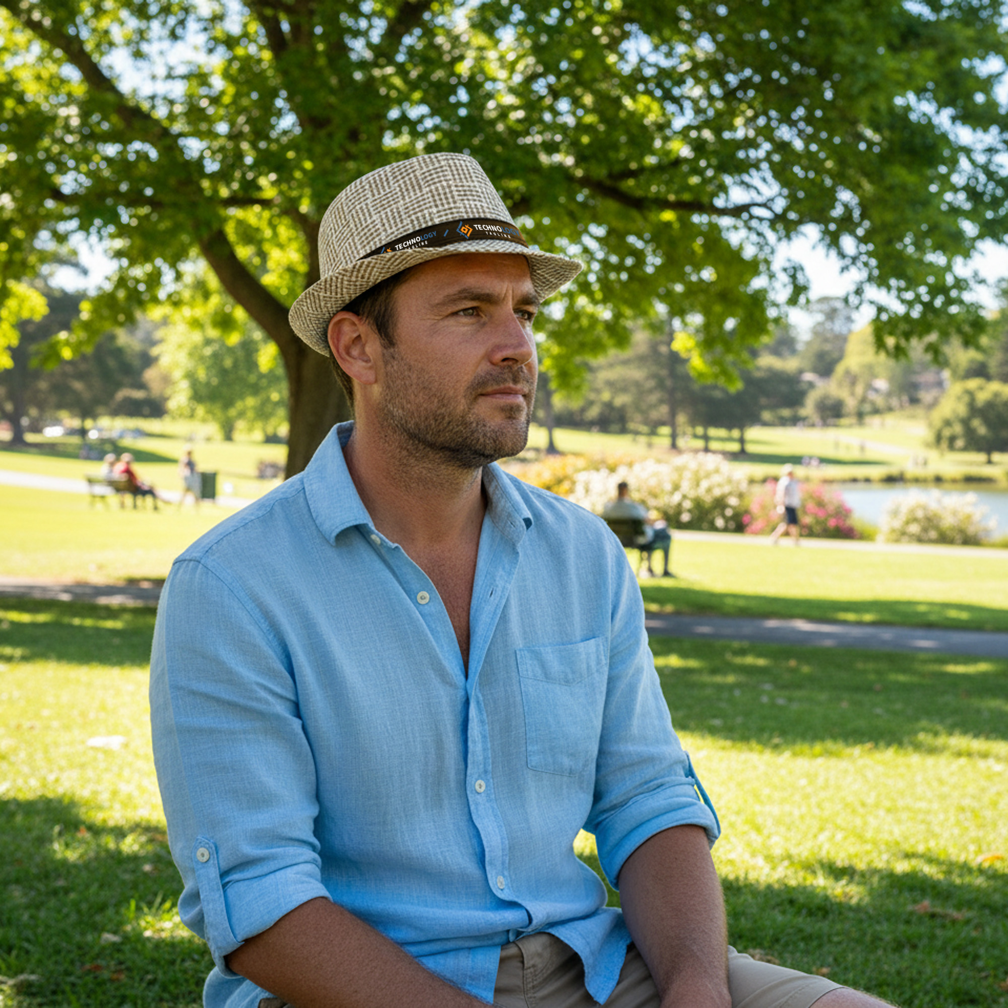Breathable Woven Straw Hat - Image 8