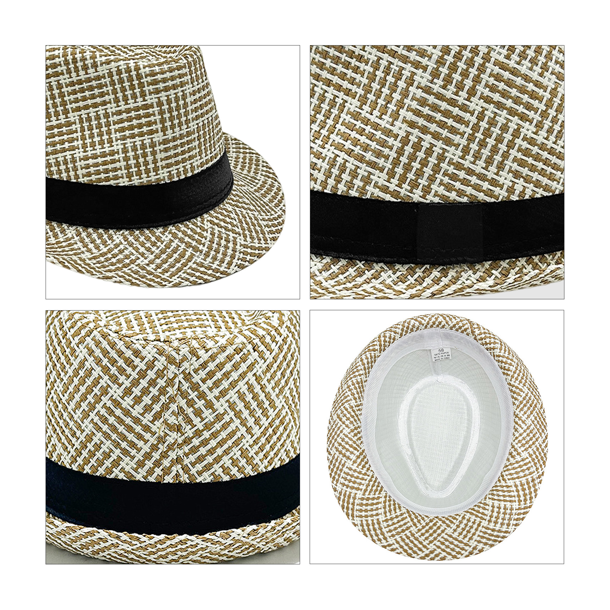 Breathable Woven Straw Hat - Image 7