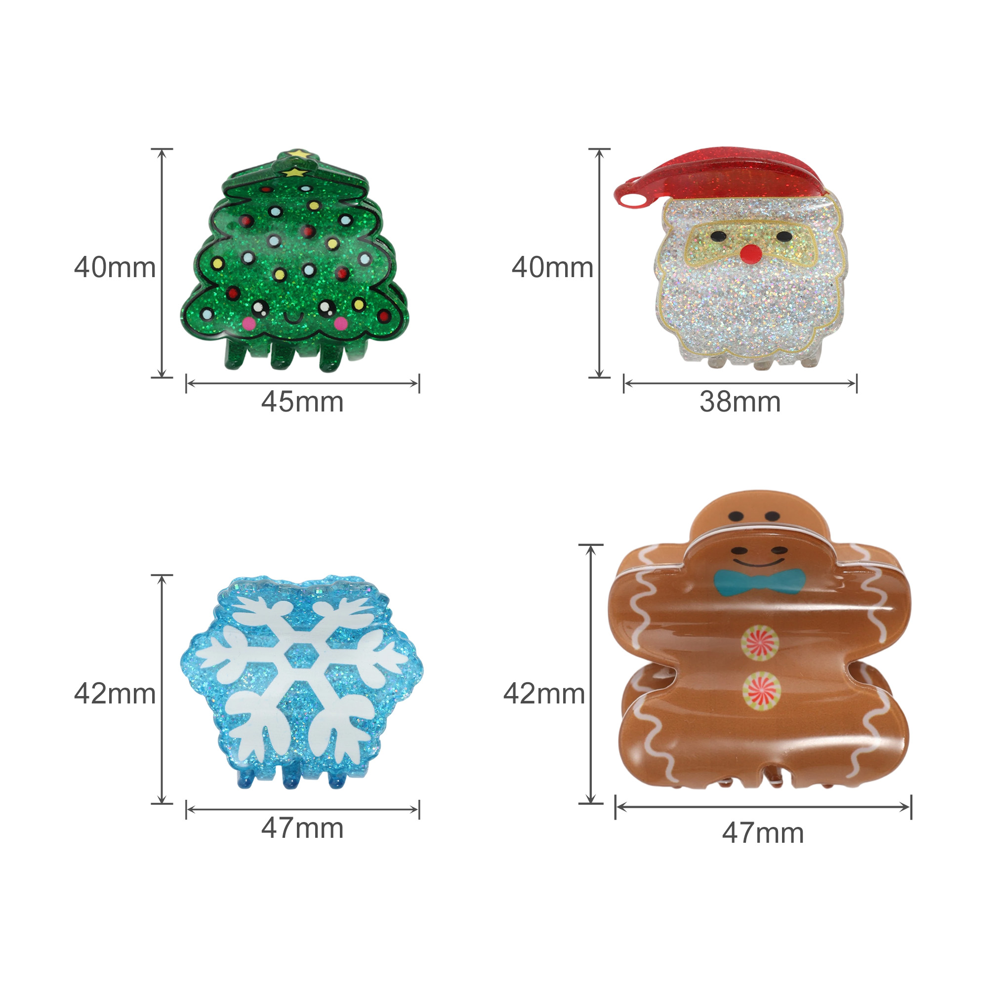 Christmas Hair Claws B - Image 6
