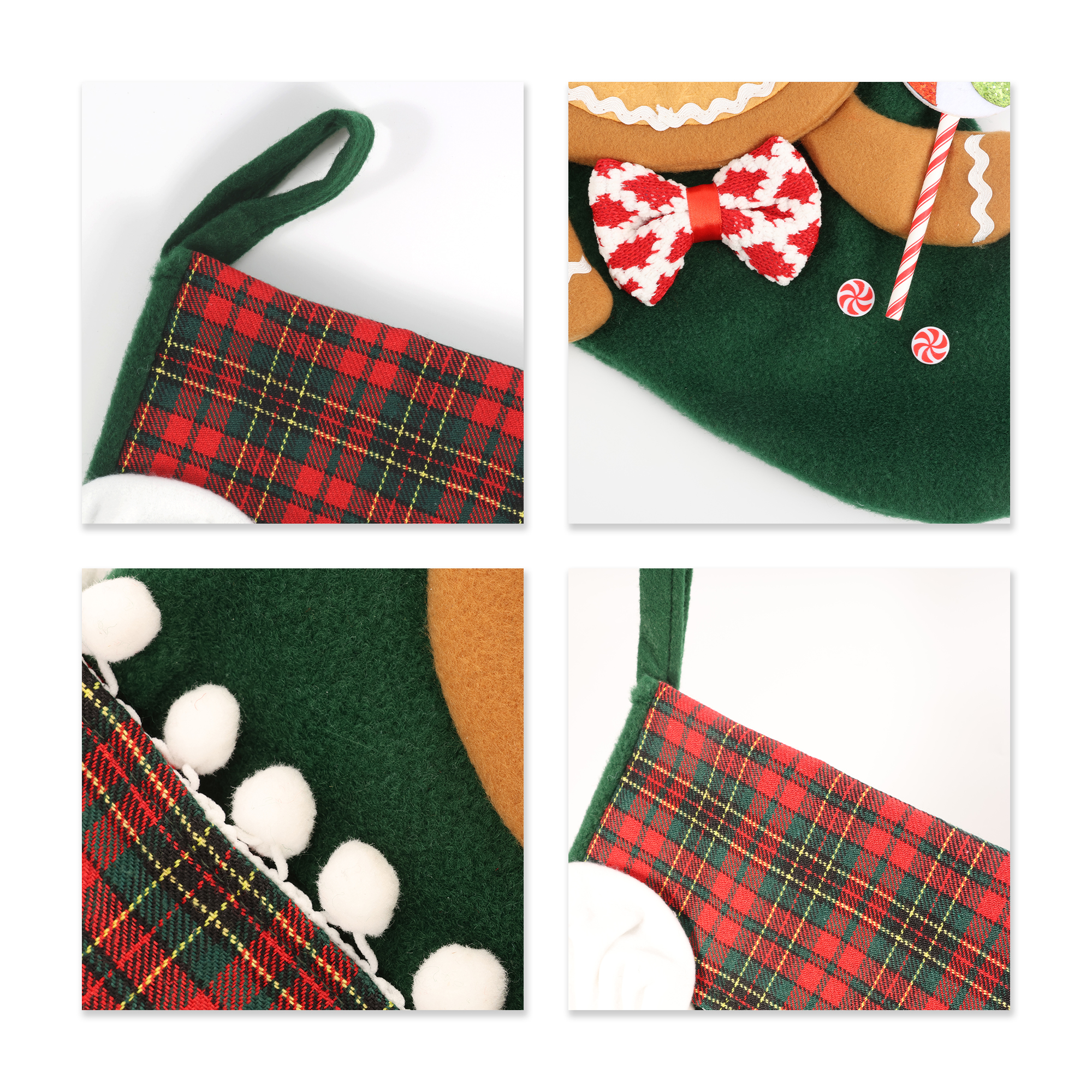 Custom Felt Patch Christmas Stocking - Image 4
