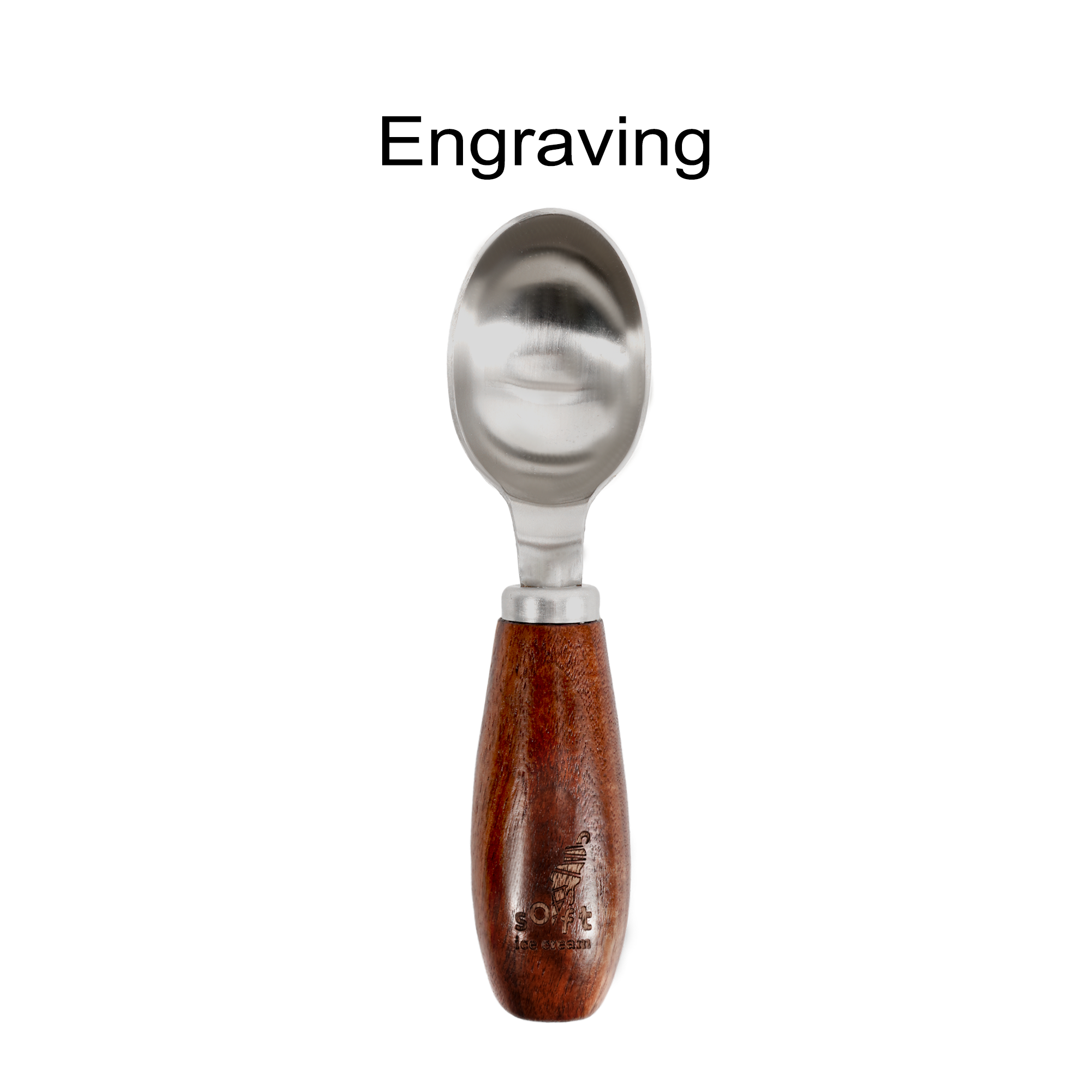 Wood Handle Ice Cream Scoop - Image 3