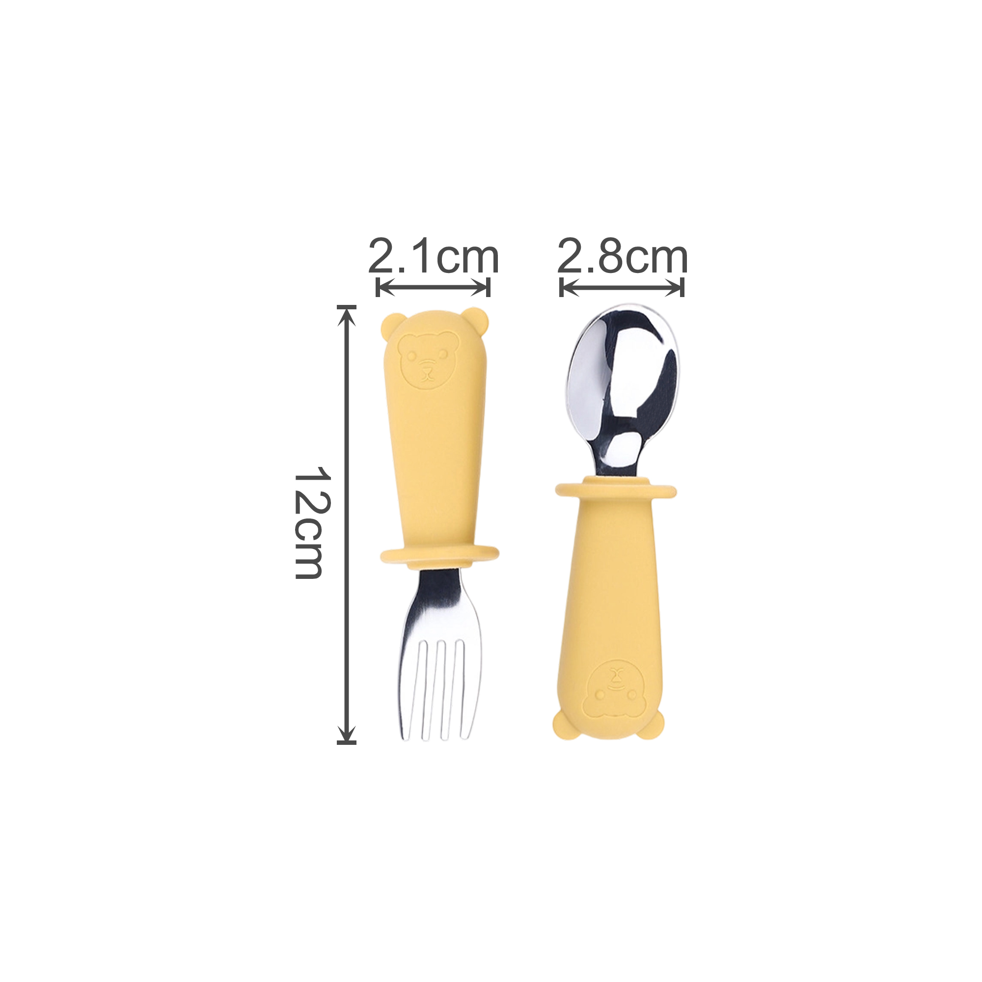 Silicone Stainless Steel Kids Cutlery - Image 7