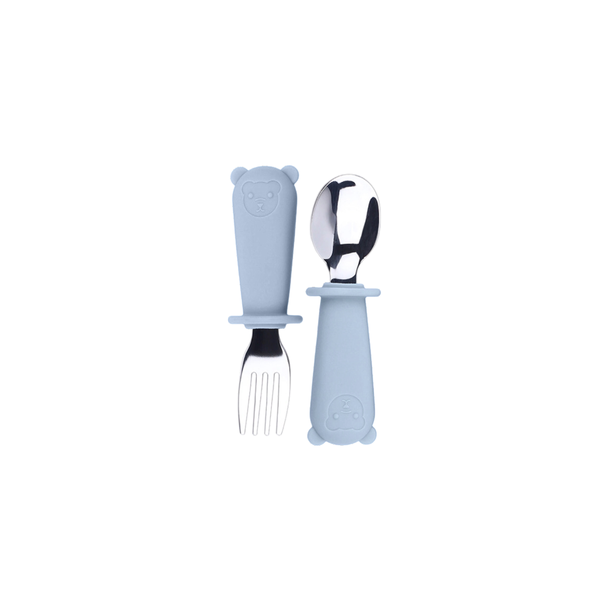 Silicone Stainless Steel Kids Cutlery - Image 2