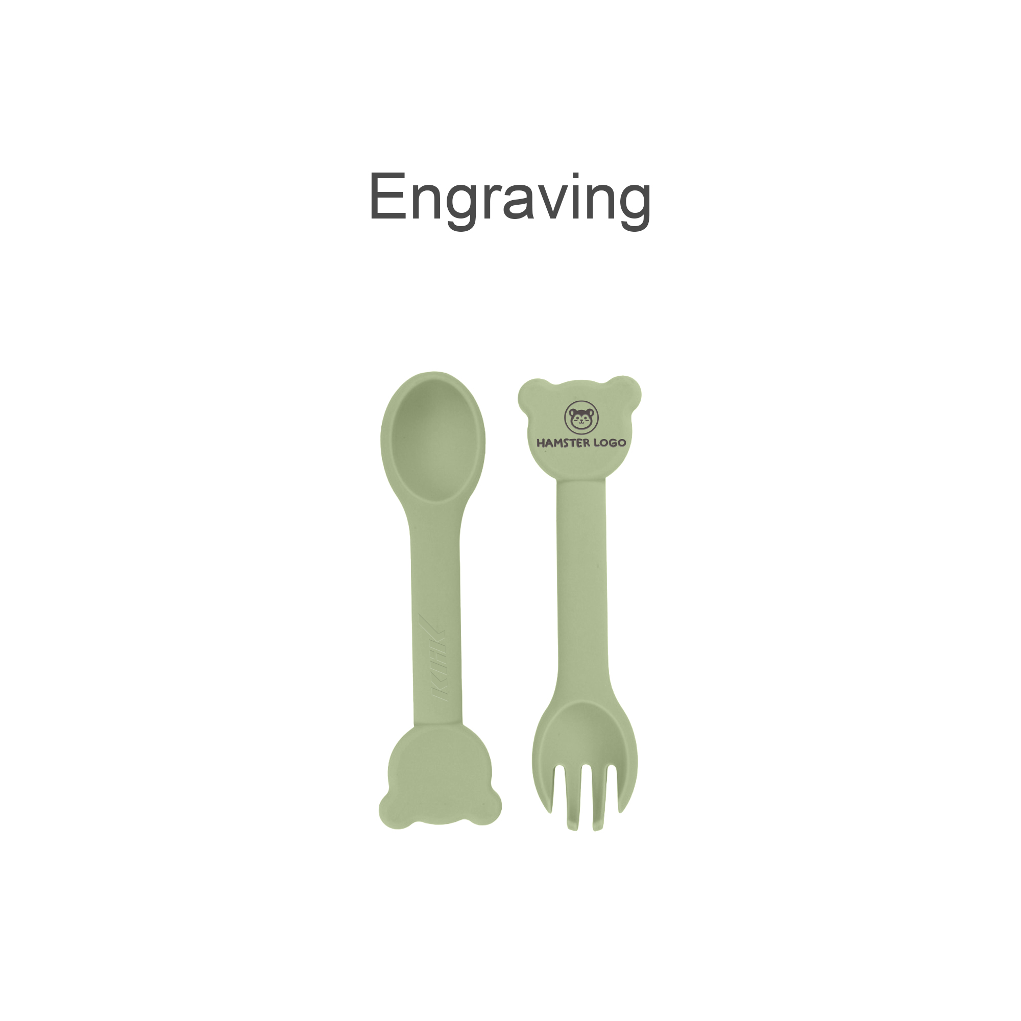 Bear Shape Silicone Kids Cutlery - Image 8
