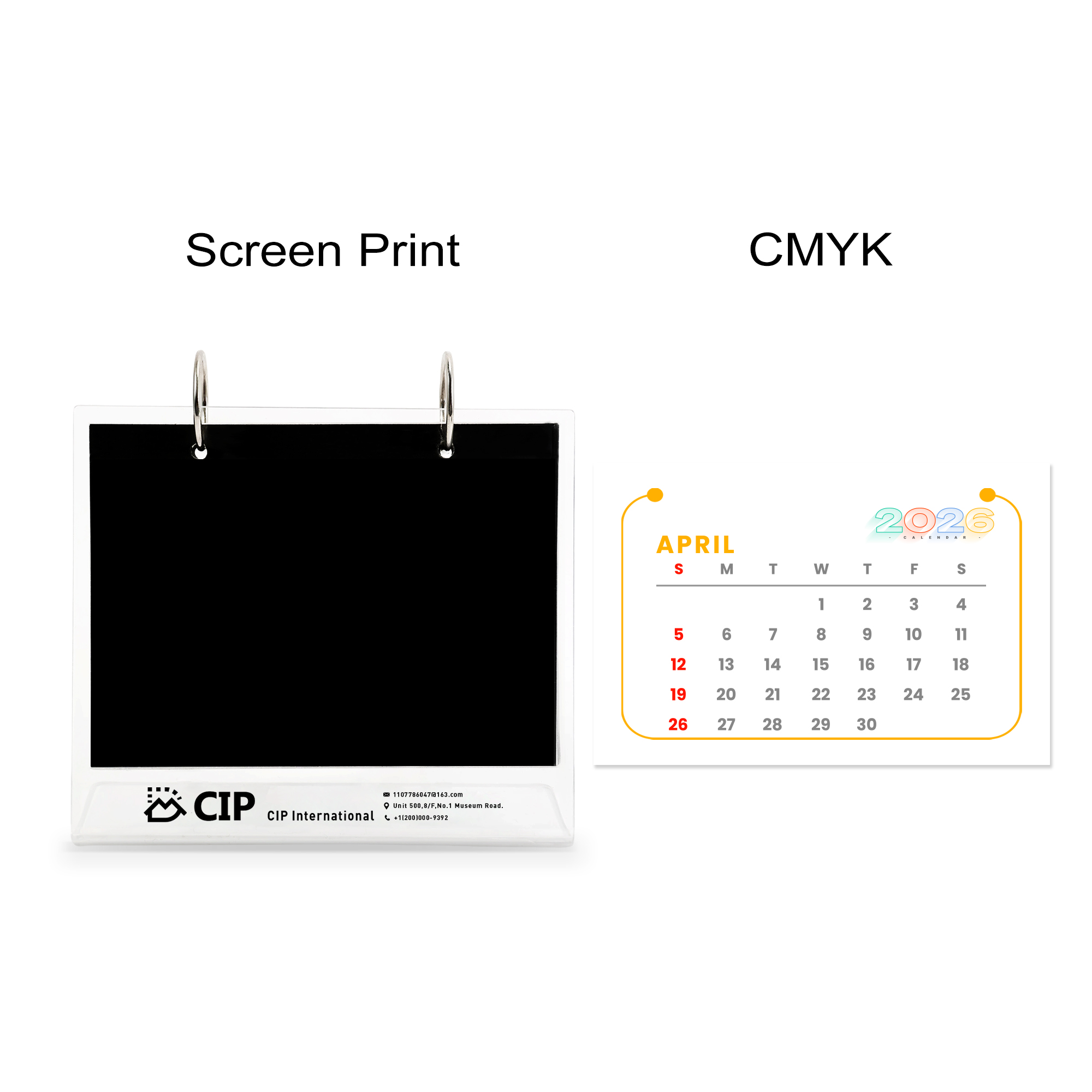 Acrylic Desk Calendar and Photo Album Organizer - Image 3