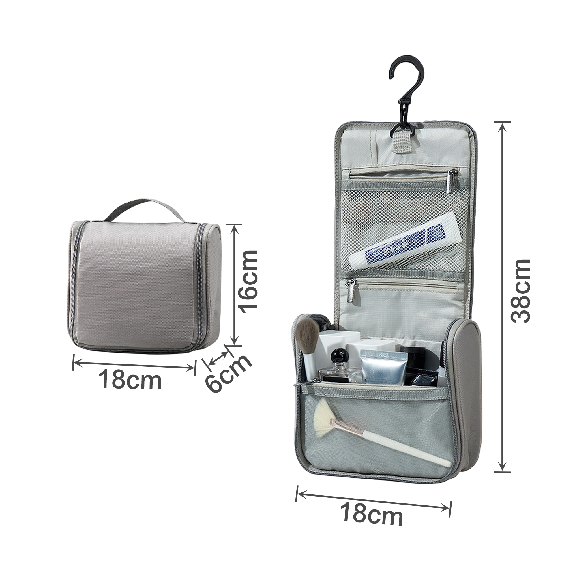 Hanging Travel Toiletry Bag - Image 6