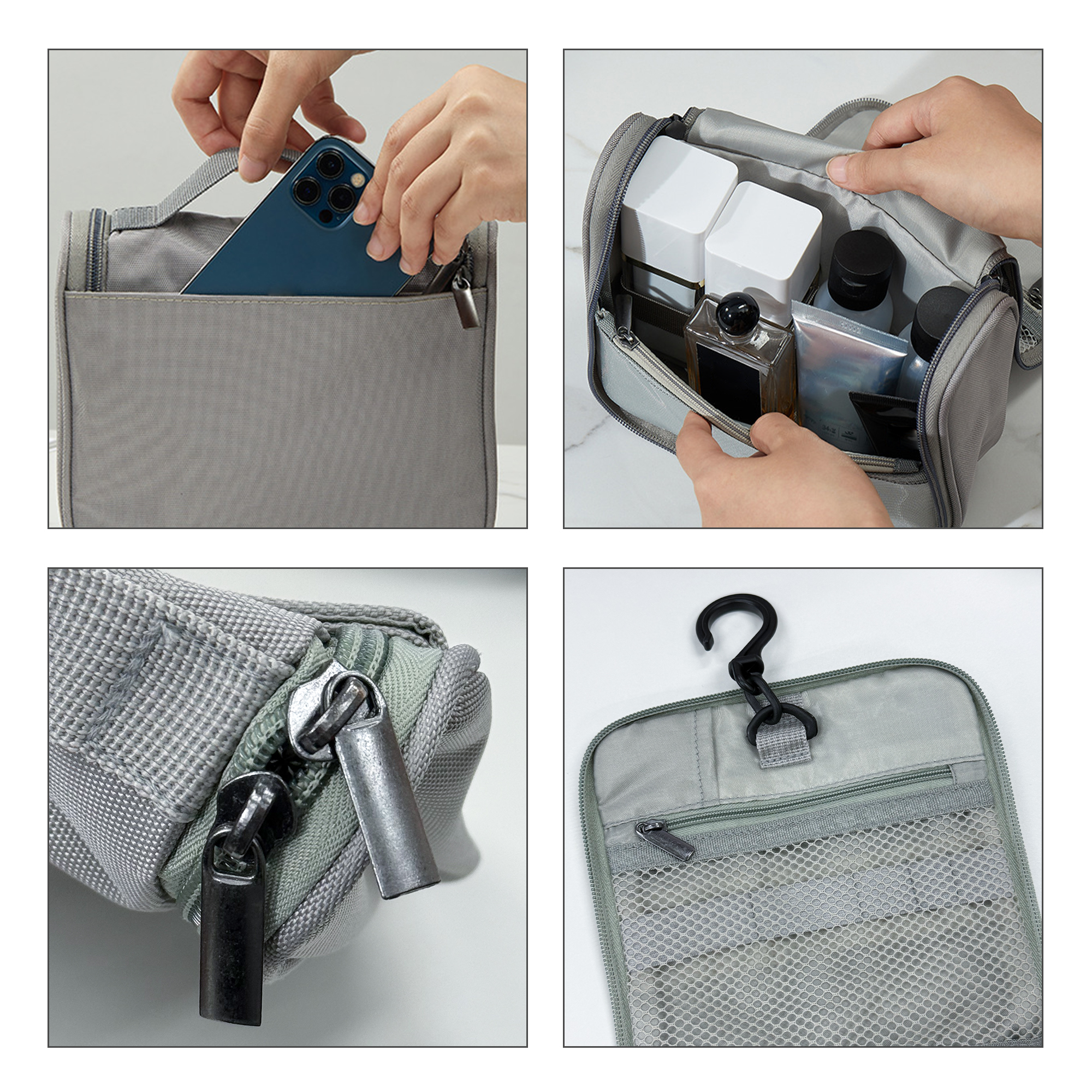Hanging Travel Toiletry Bag - Image 8