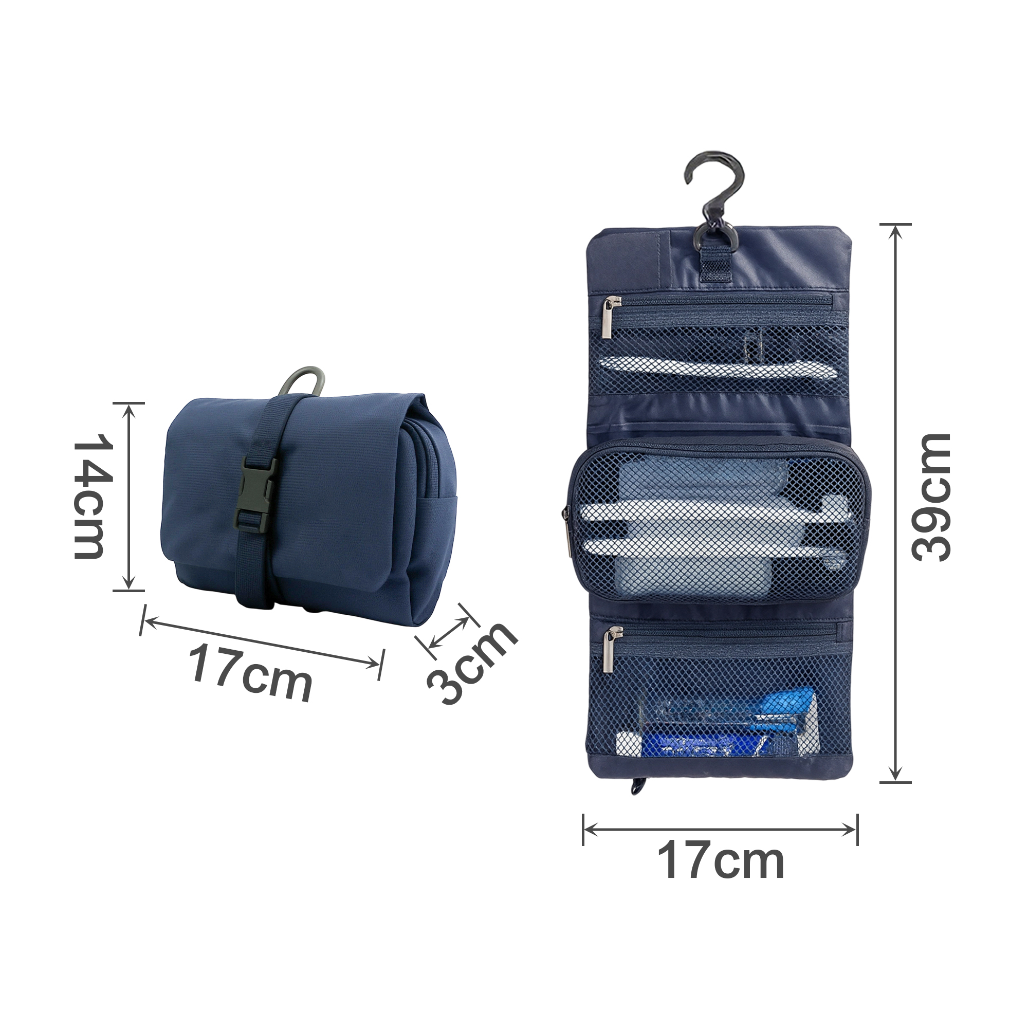 Folding Travel Toiletry Bag - Image 5