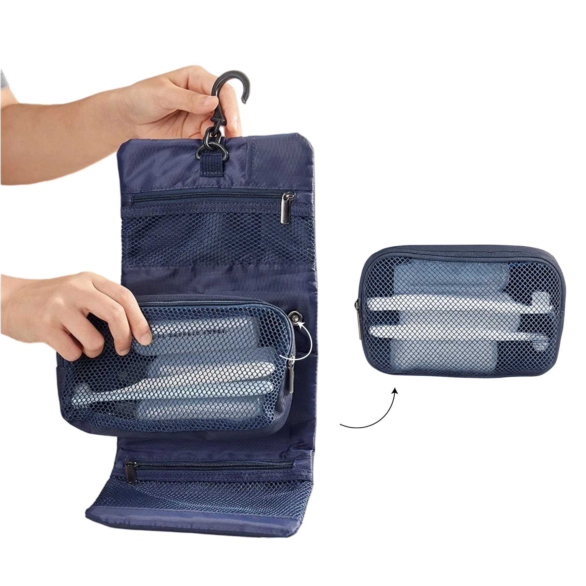 Folding Travel Toiletry Bag - Image 8