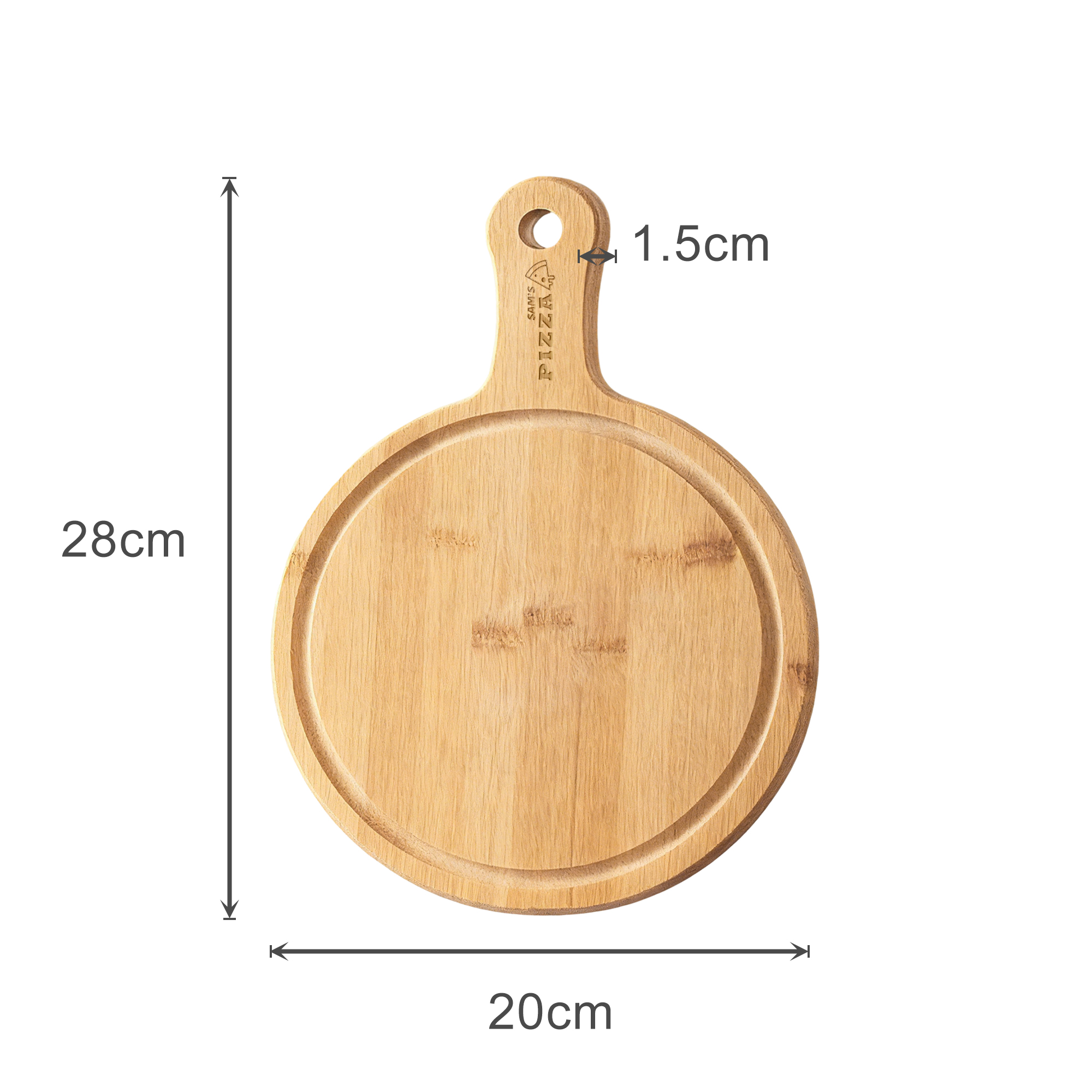 Bamboo Wood Pizza Tray - Image 2